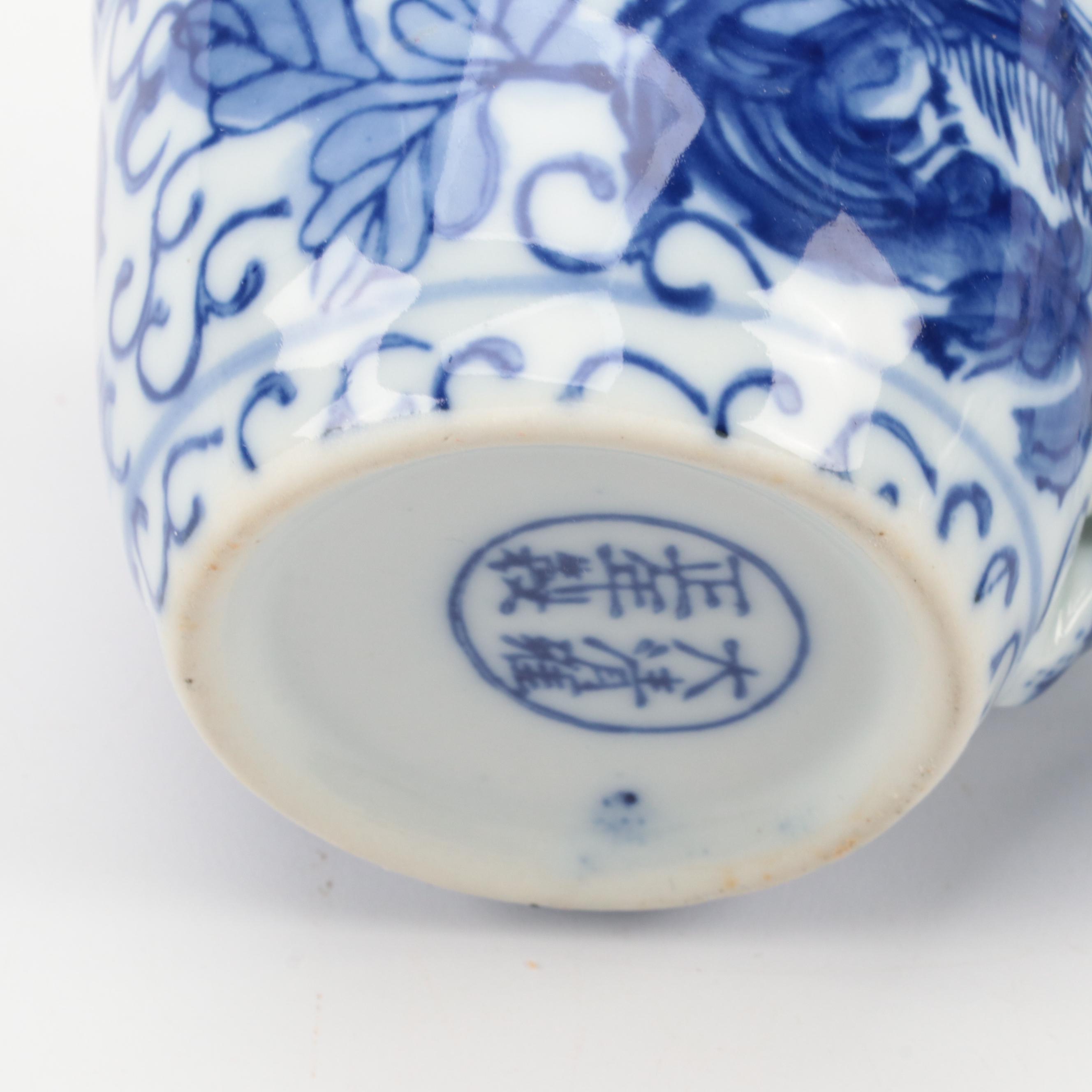 Royal Copenhagen Blue Fluted Porcelain Bud Vase with Other Porcelain