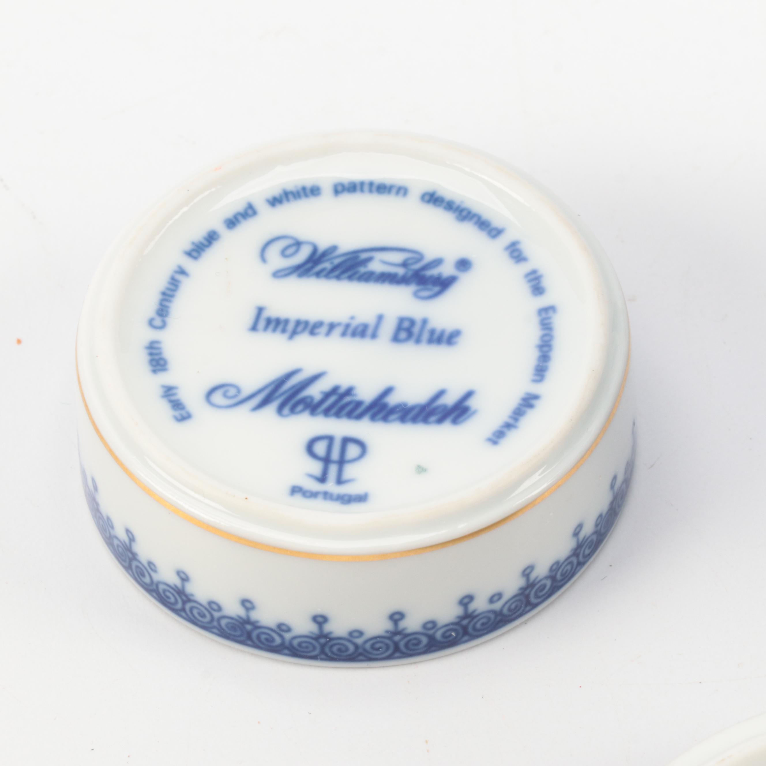 Royal Copenhagen Blue Fluted Porcelain Bud Vase with Other Porcelain