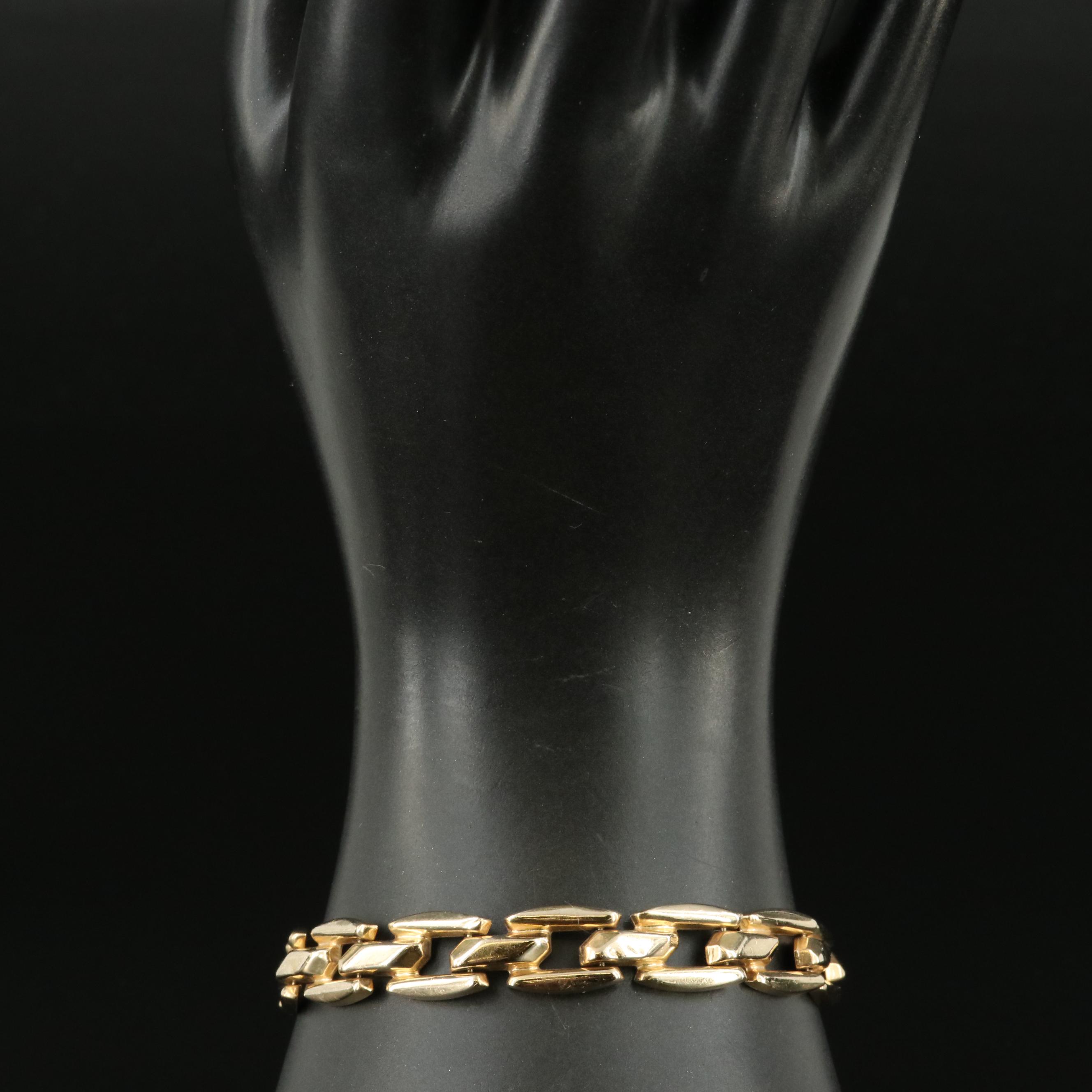 Italian 14K Fancy Link Bracelet
