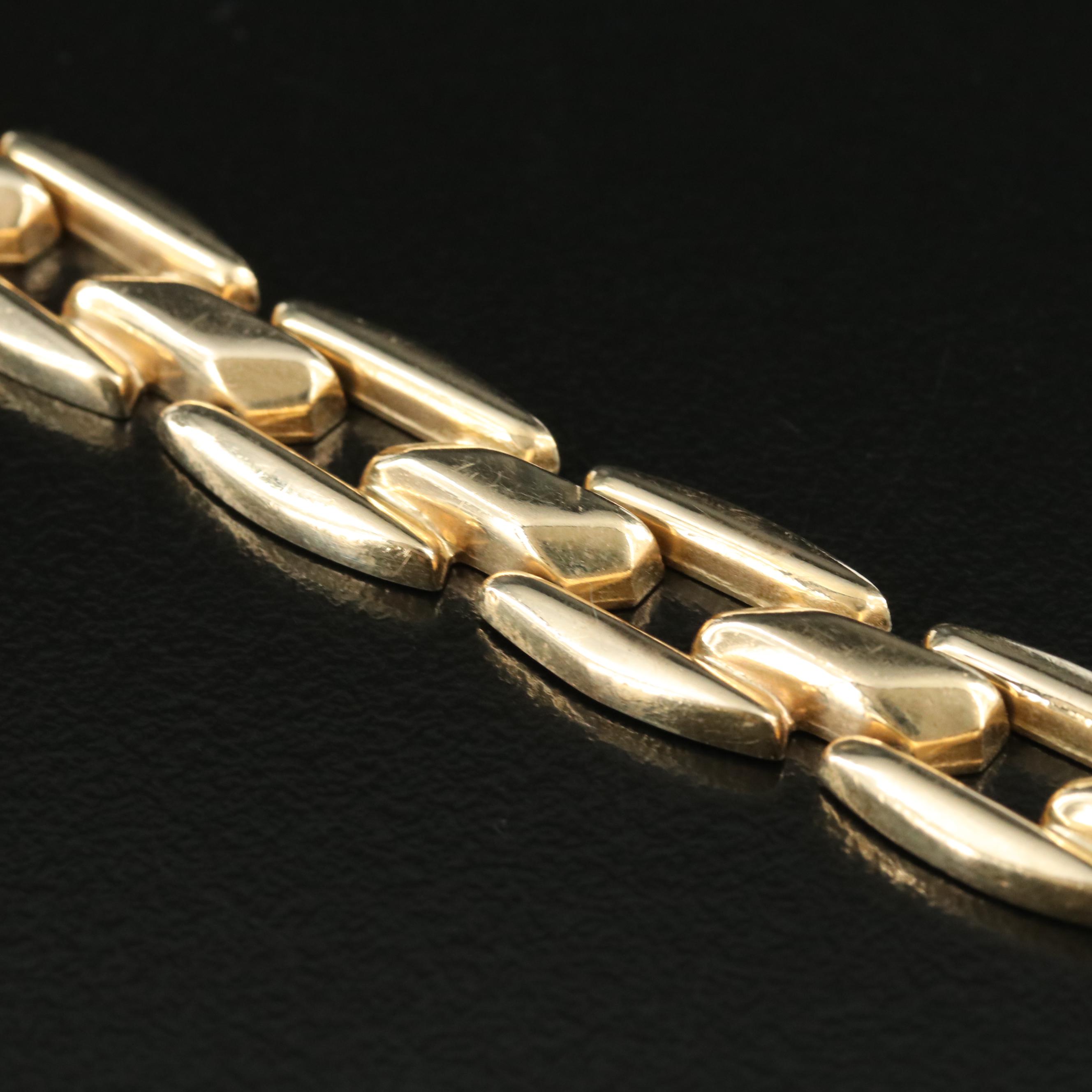 Italian 14K Fancy Link Bracelet