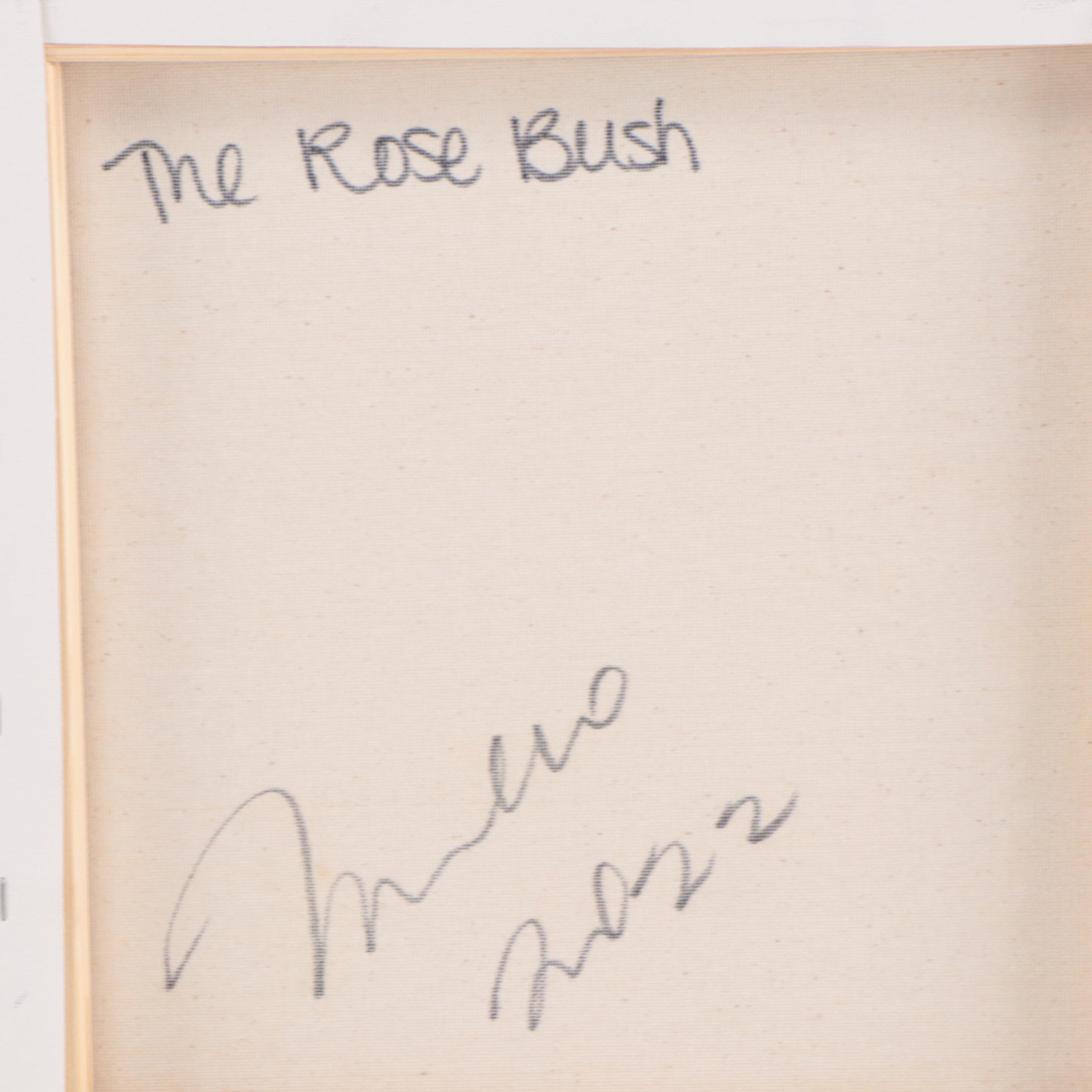 Jose Trujillo Oil Painting "The Rose Bush," 2022