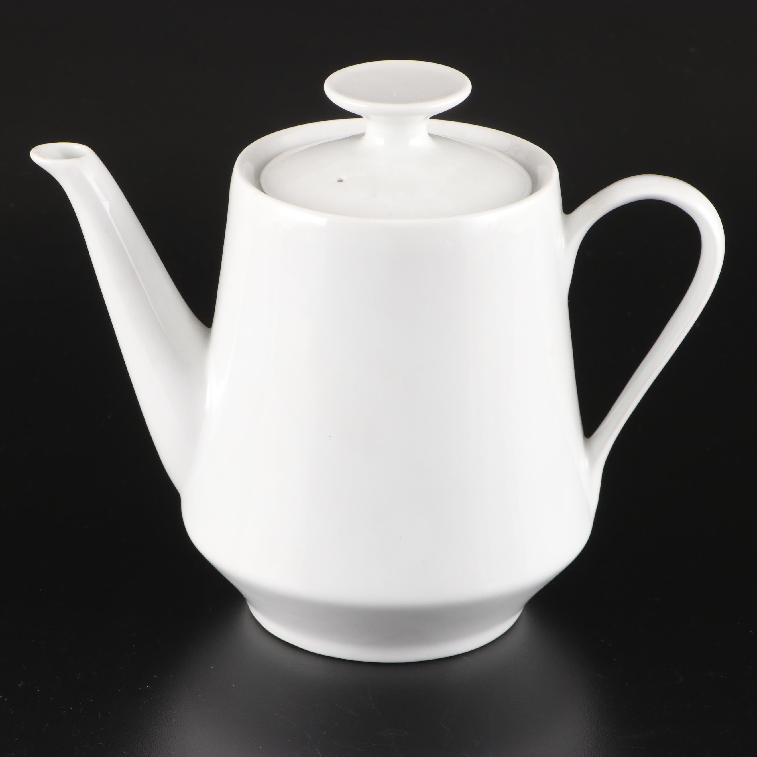 Schmidt Porcelain Teapot with Other Victorian Tableware and Accessories