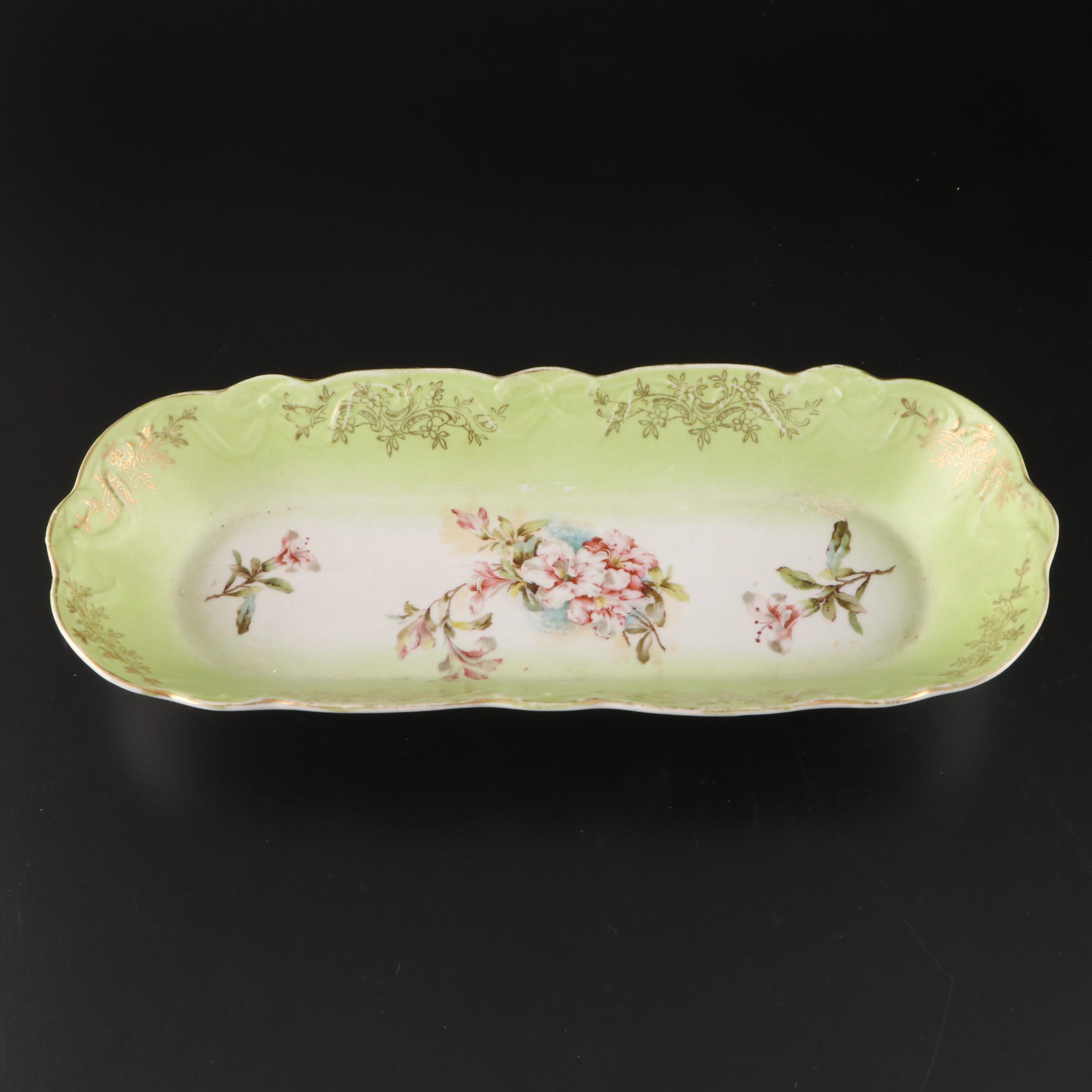 Schmidt Porcelain Teapot with Other Victorian Tableware and Accessories