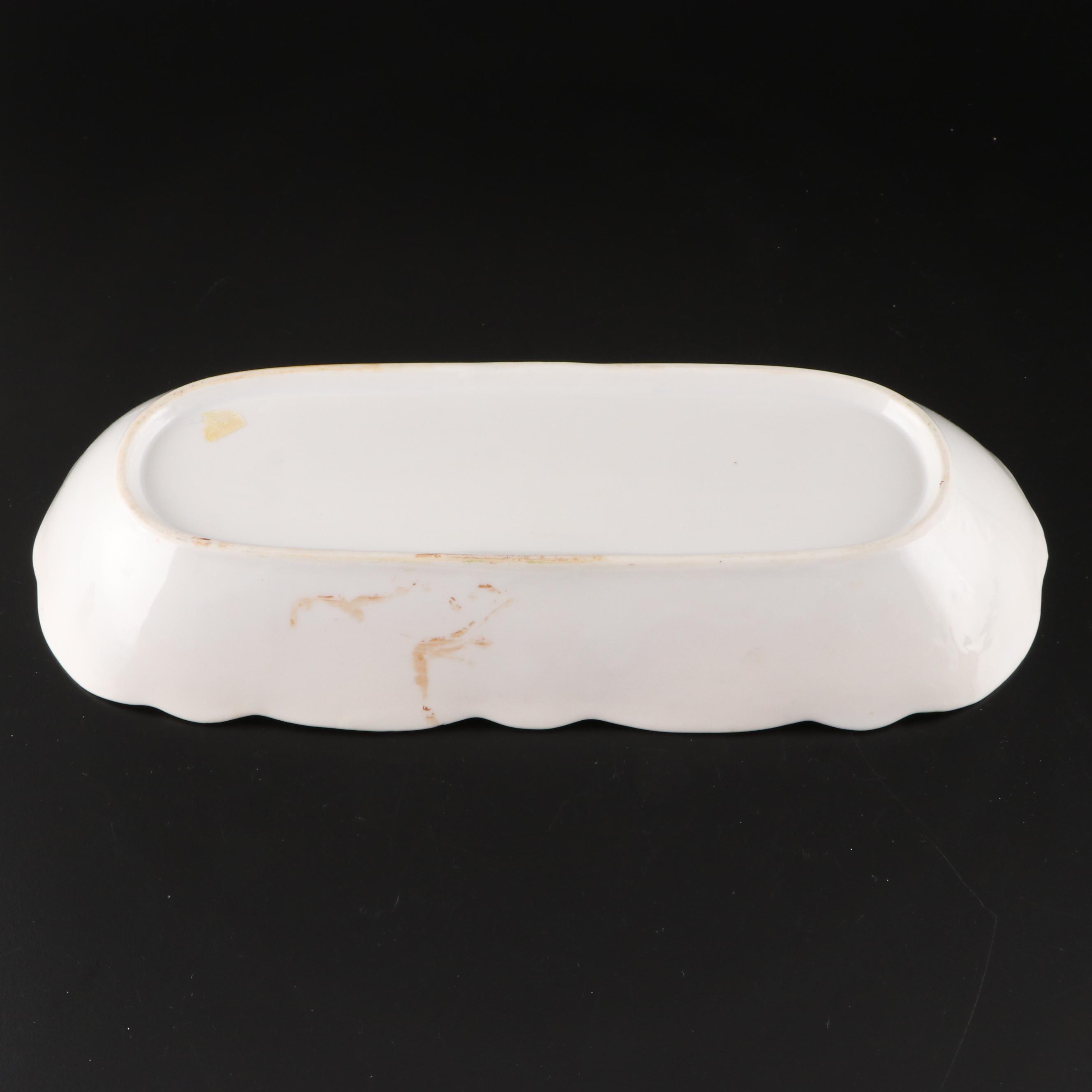 Schmidt Porcelain Teapot with Other Victorian Tableware and Accessories