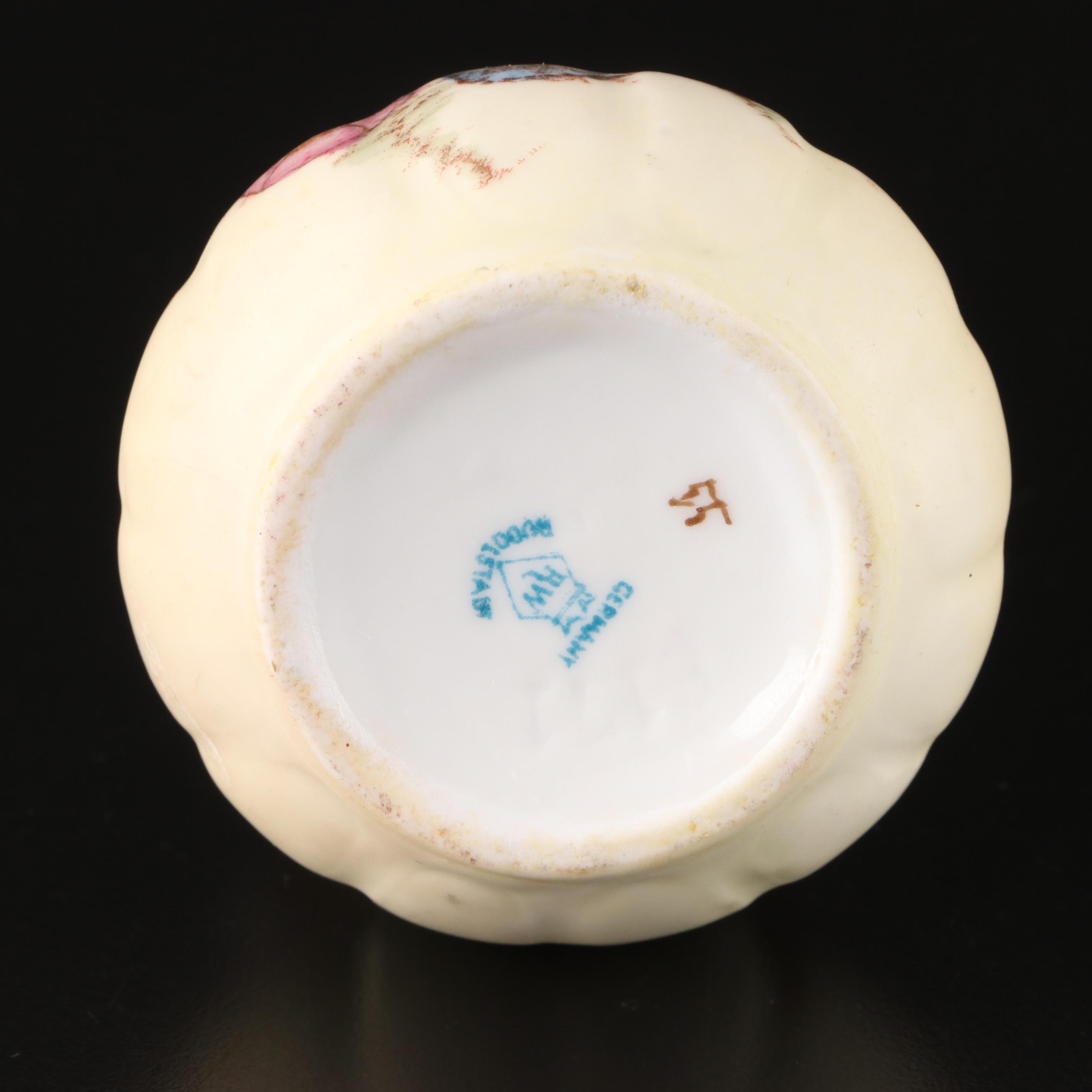 Schmidt Porcelain Teapot with Other Victorian Tableware and Accessories