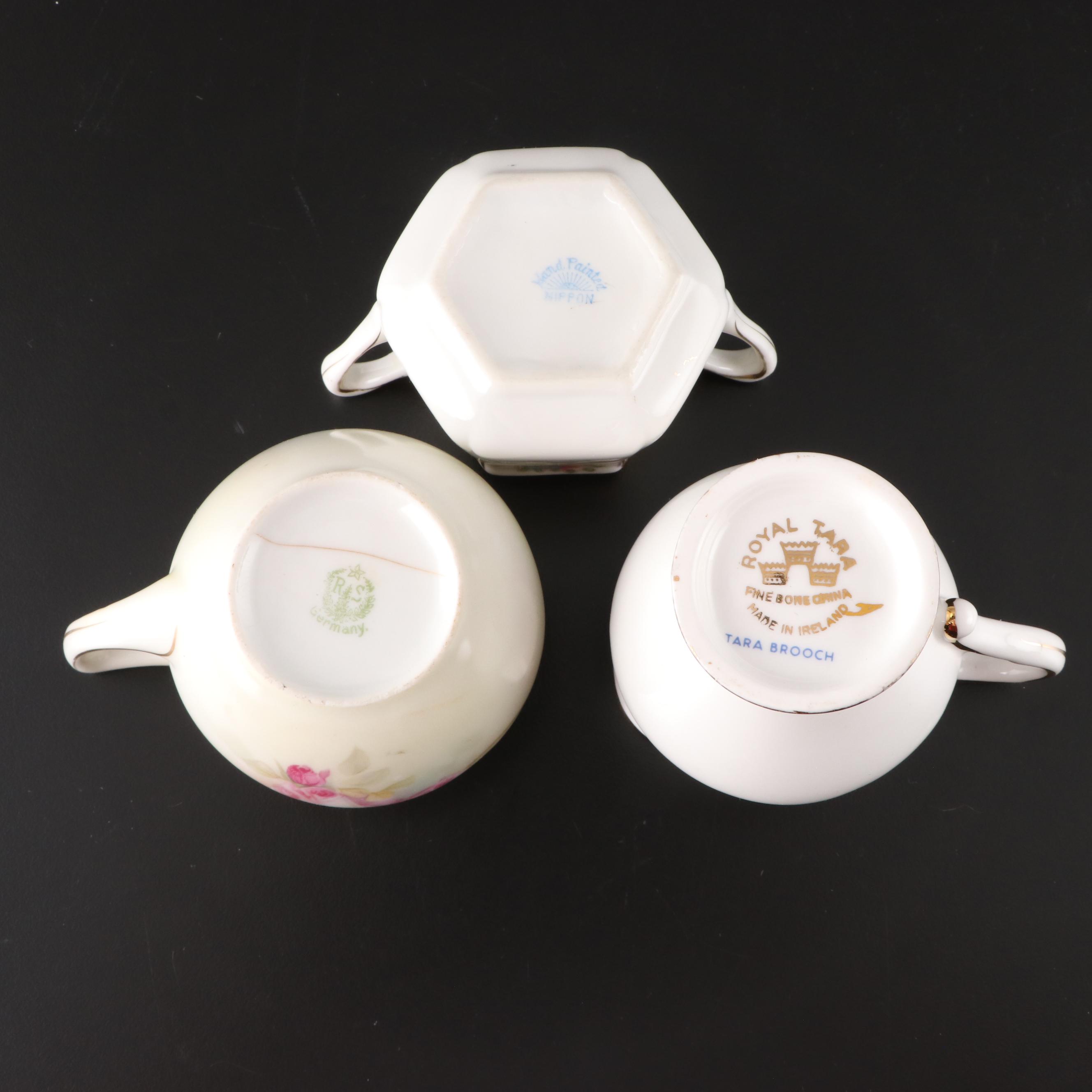 Schmidt Porcelain Teapot with Other Victorian Tableware and Accessories