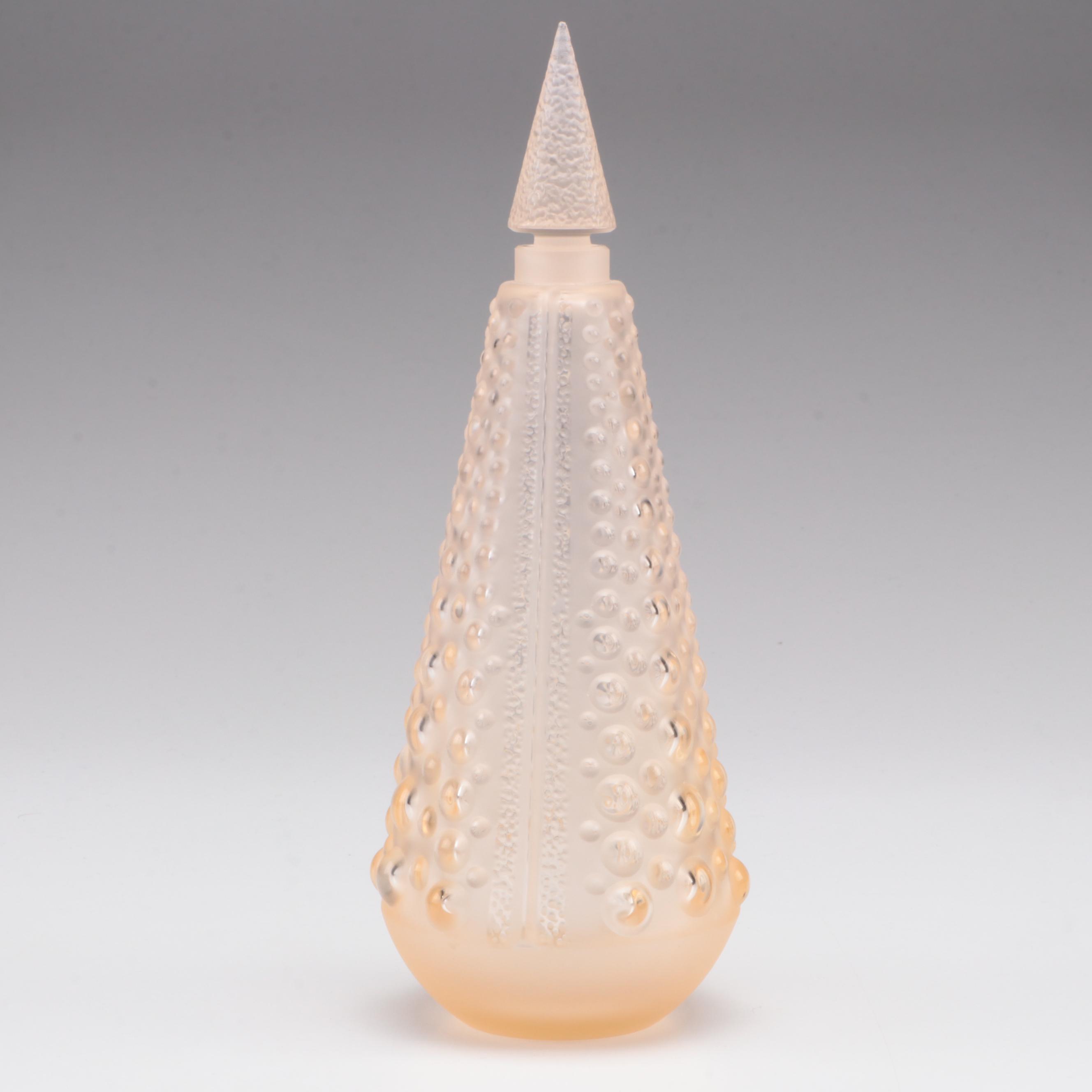 Lalique Pearles French Crystal Perfume Bottle