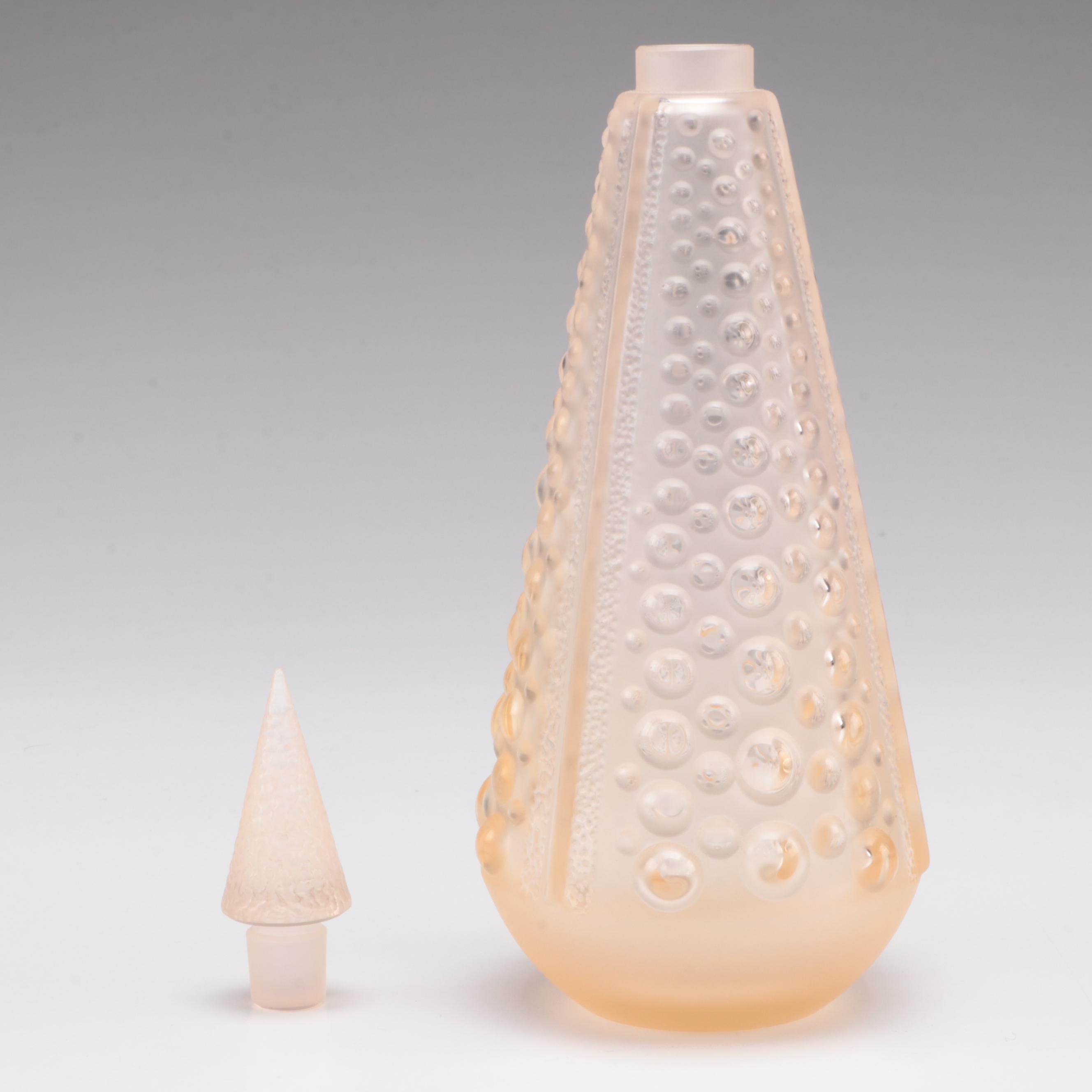 Lalique Pearles French Crystal Perfume Bottle