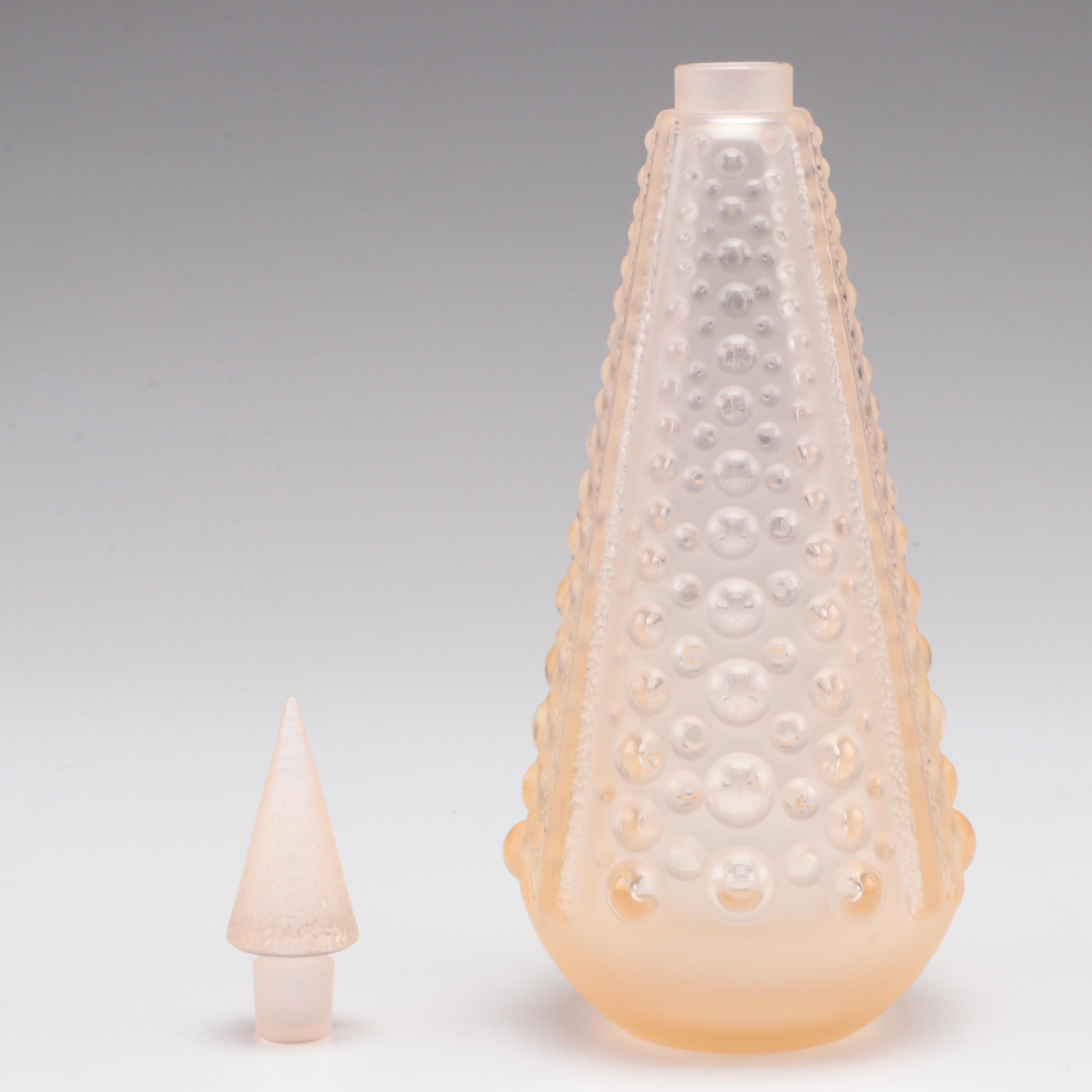 Lalique Pearles French Crystal Perfume Bottle