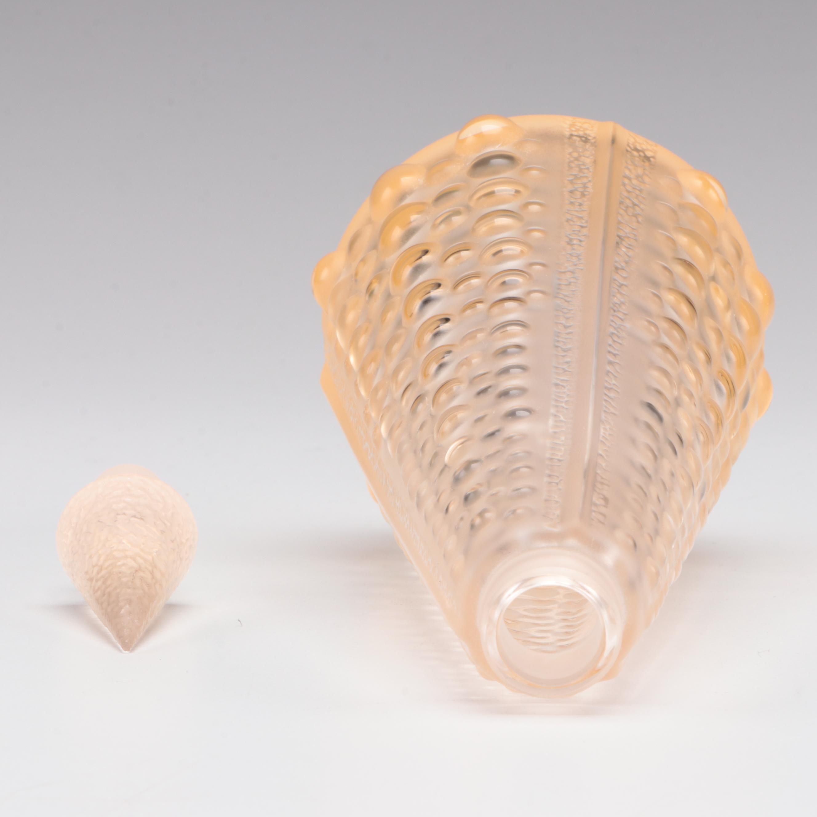 Lalique Pearles French Crystal Perfume Bottle