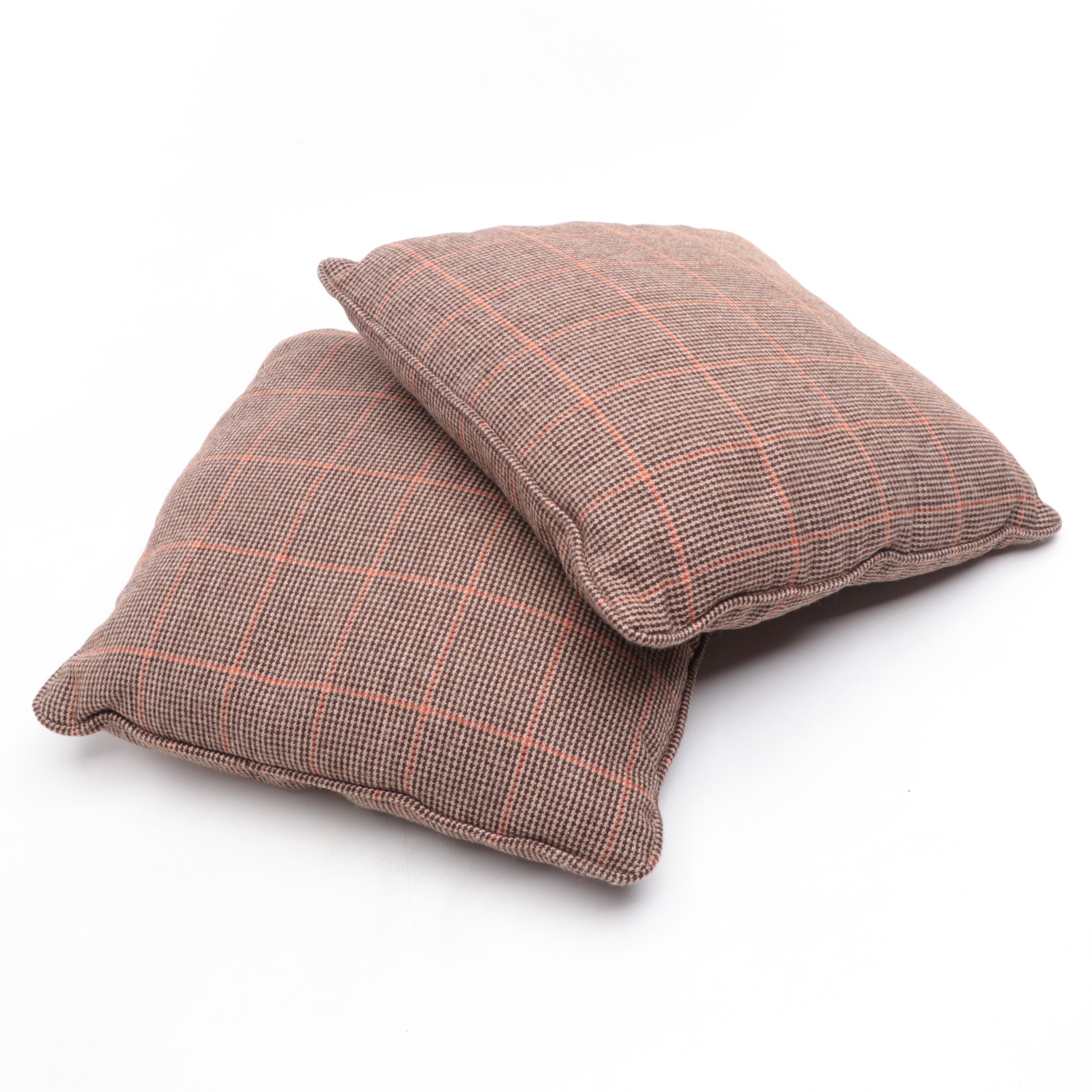 Ralph Lauren and Other Wool Tweed Accent Pillows