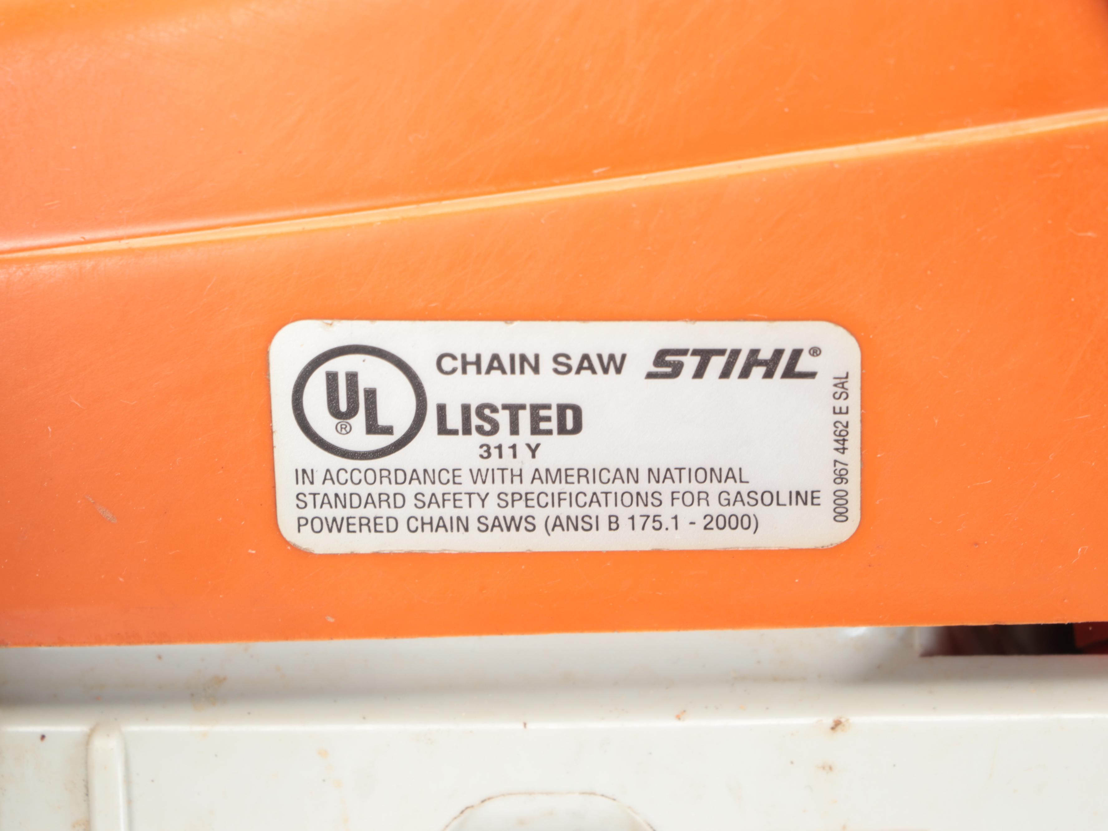 STIHL Gas-Powered Chain Saw With Black + Decker Electric Hedge Trimmer