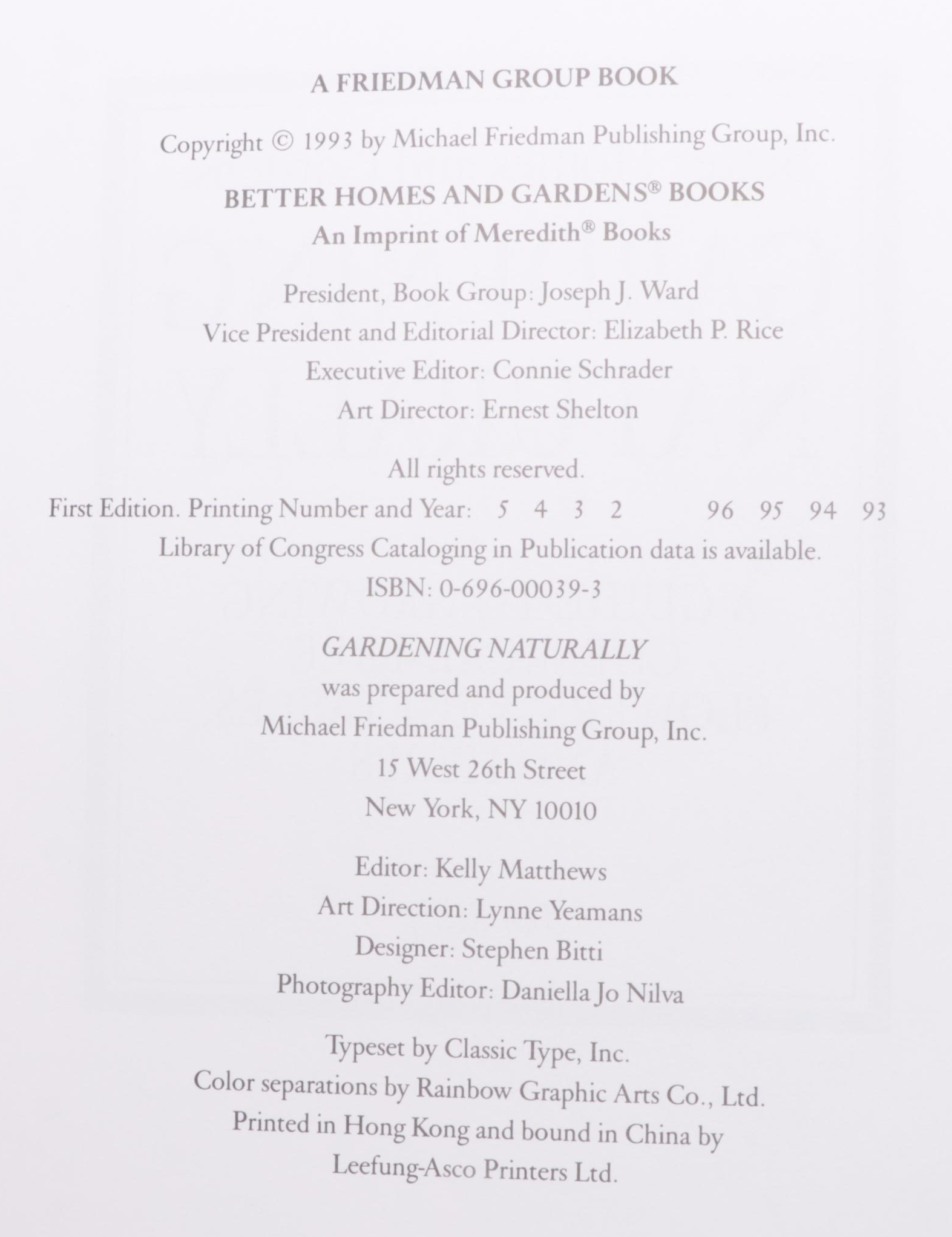 "Gardening Naturally" by Ann Reilly and More Gardening Books