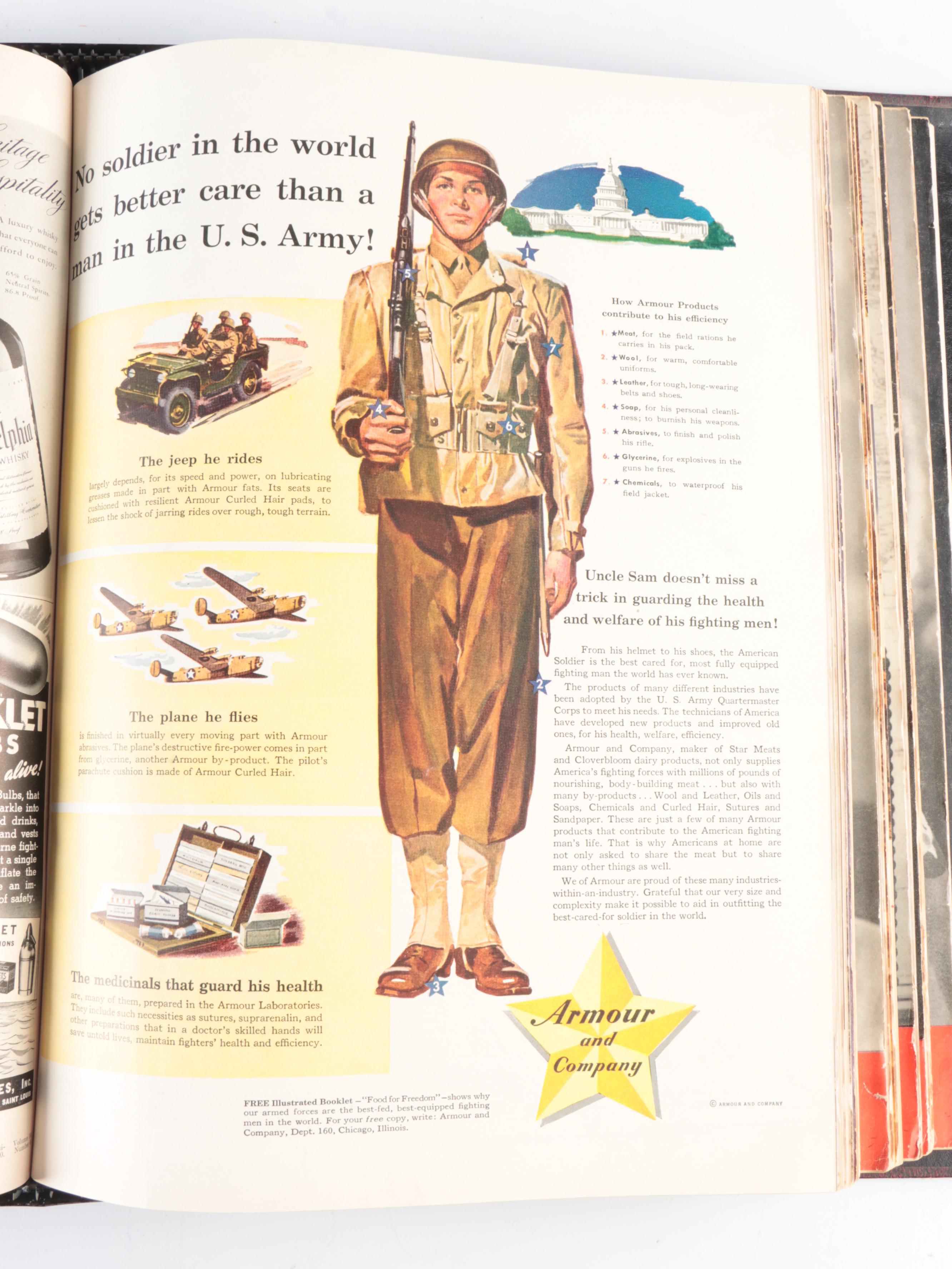 WWII LIFE Magazine Collection with United States Air Force Museum Book