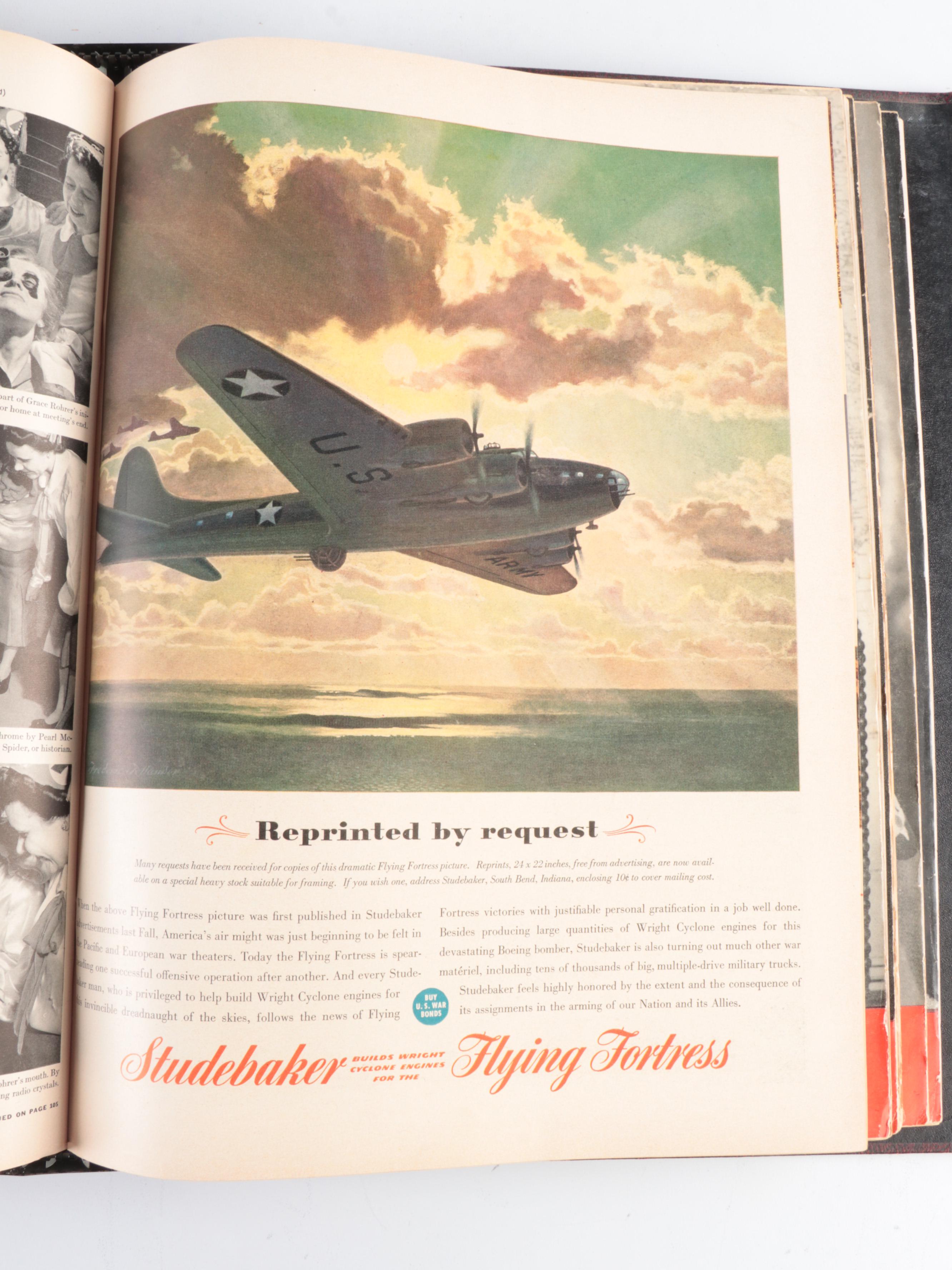 WWII LIFE Magazine Collection with United States Air Force Museum Book