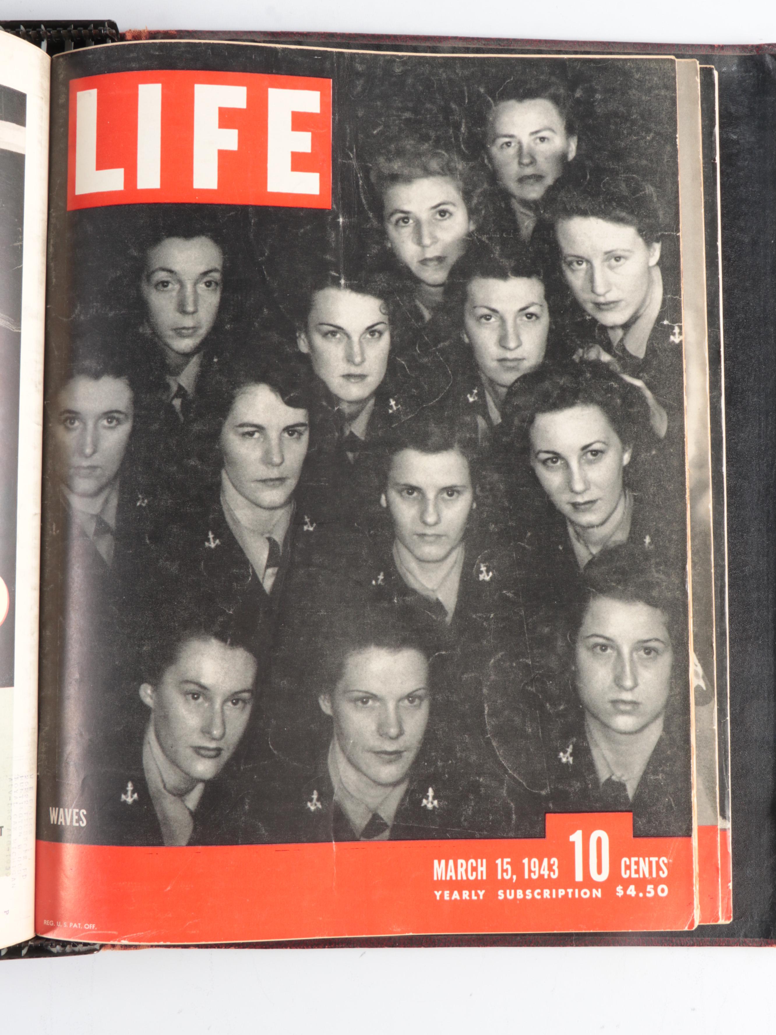 WWII LIFE Magazine Collection with United States Air Force Museum Book