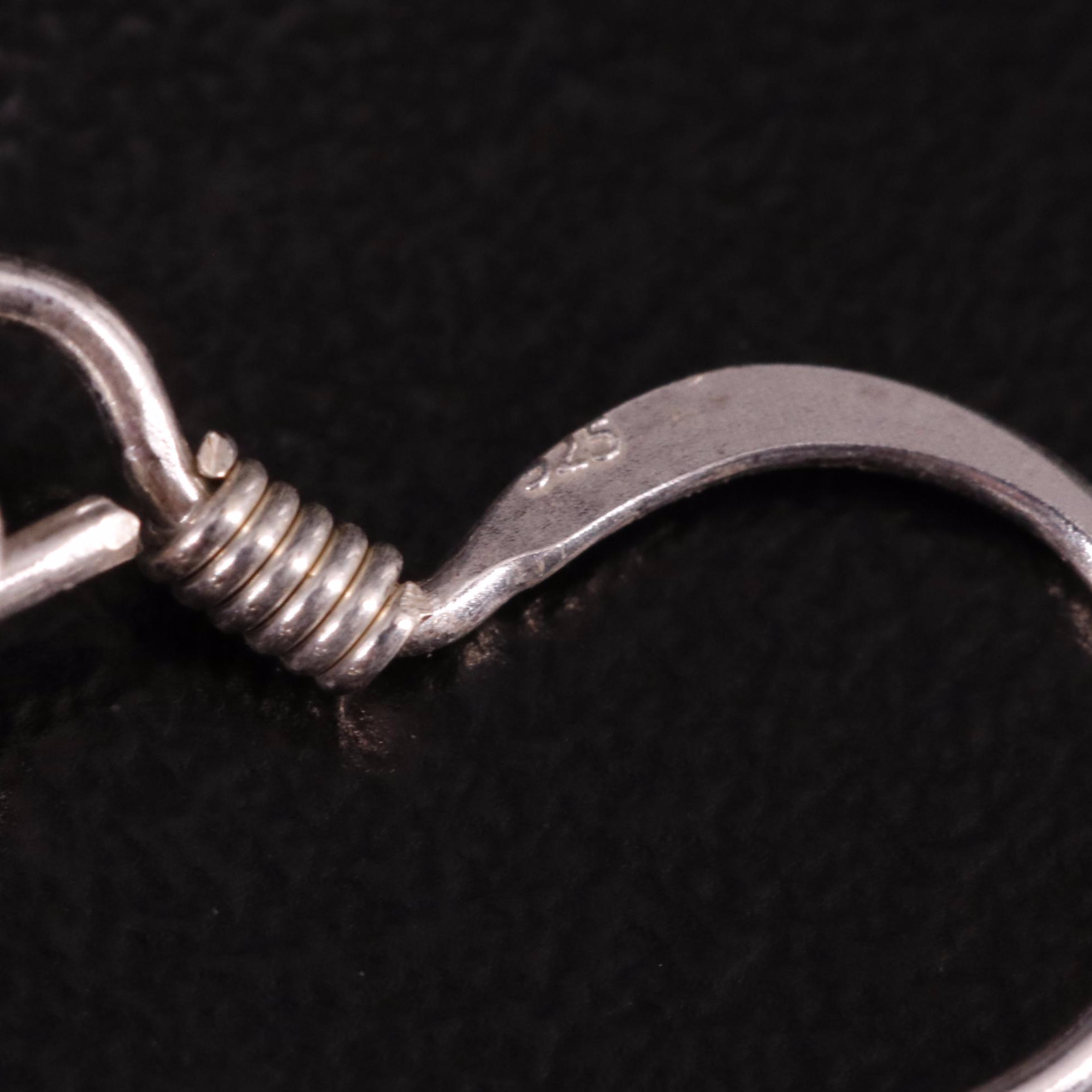 Sterling Amethyst Drop Earrings