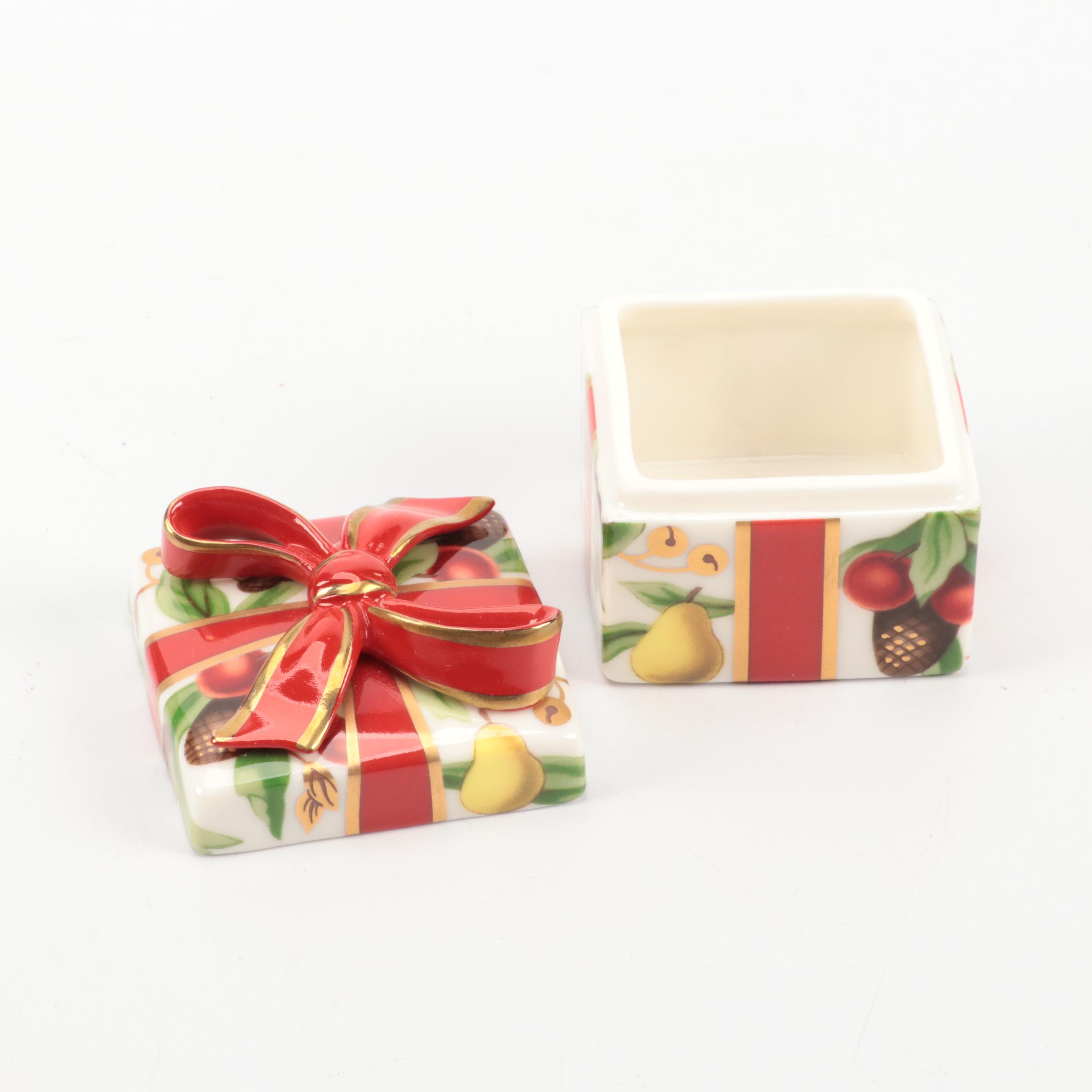 Tiffany & Co. Porcelain Box with Resin Trinket Boxes