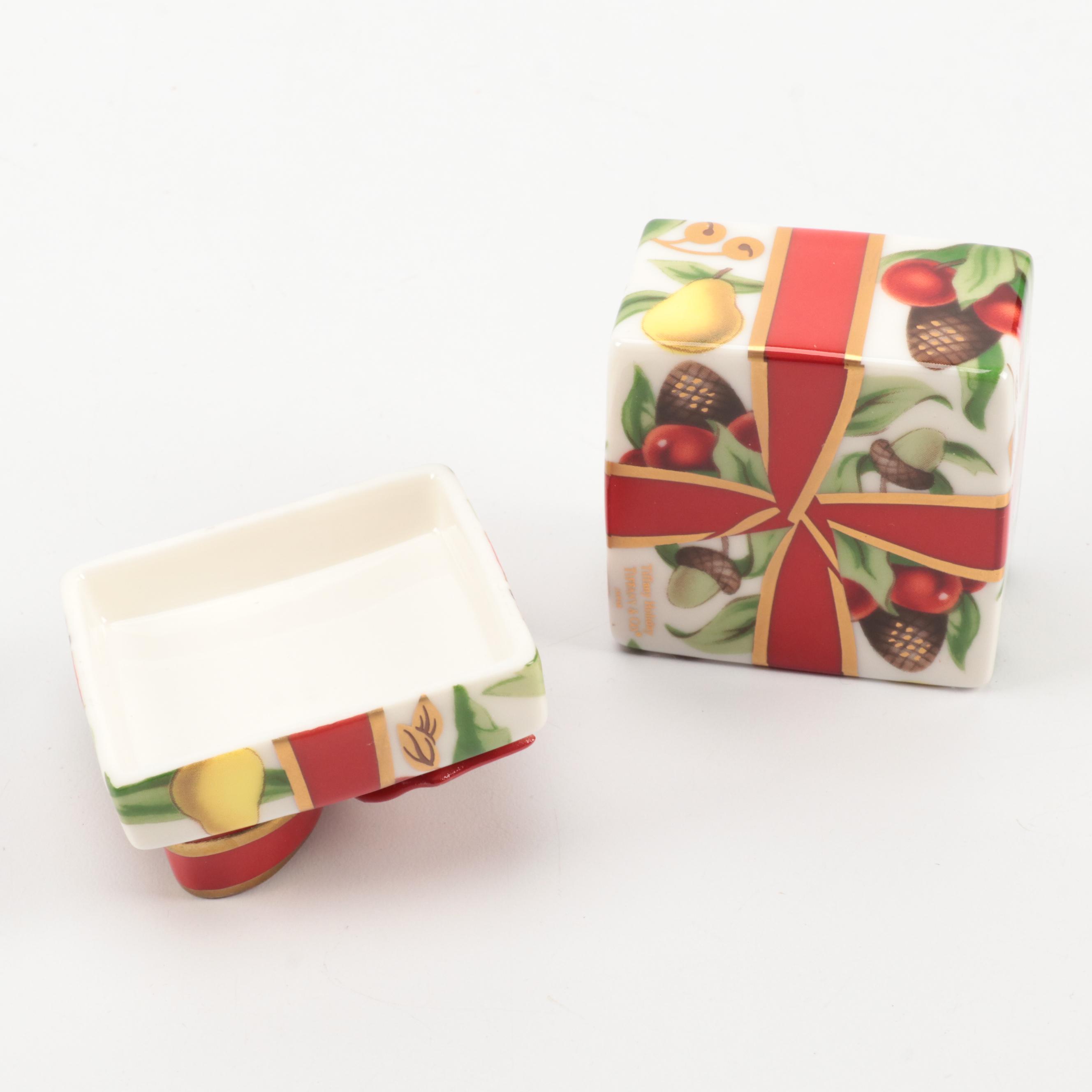 Tiffany & Co. Porcelain Box with Resin Trinket Boxes