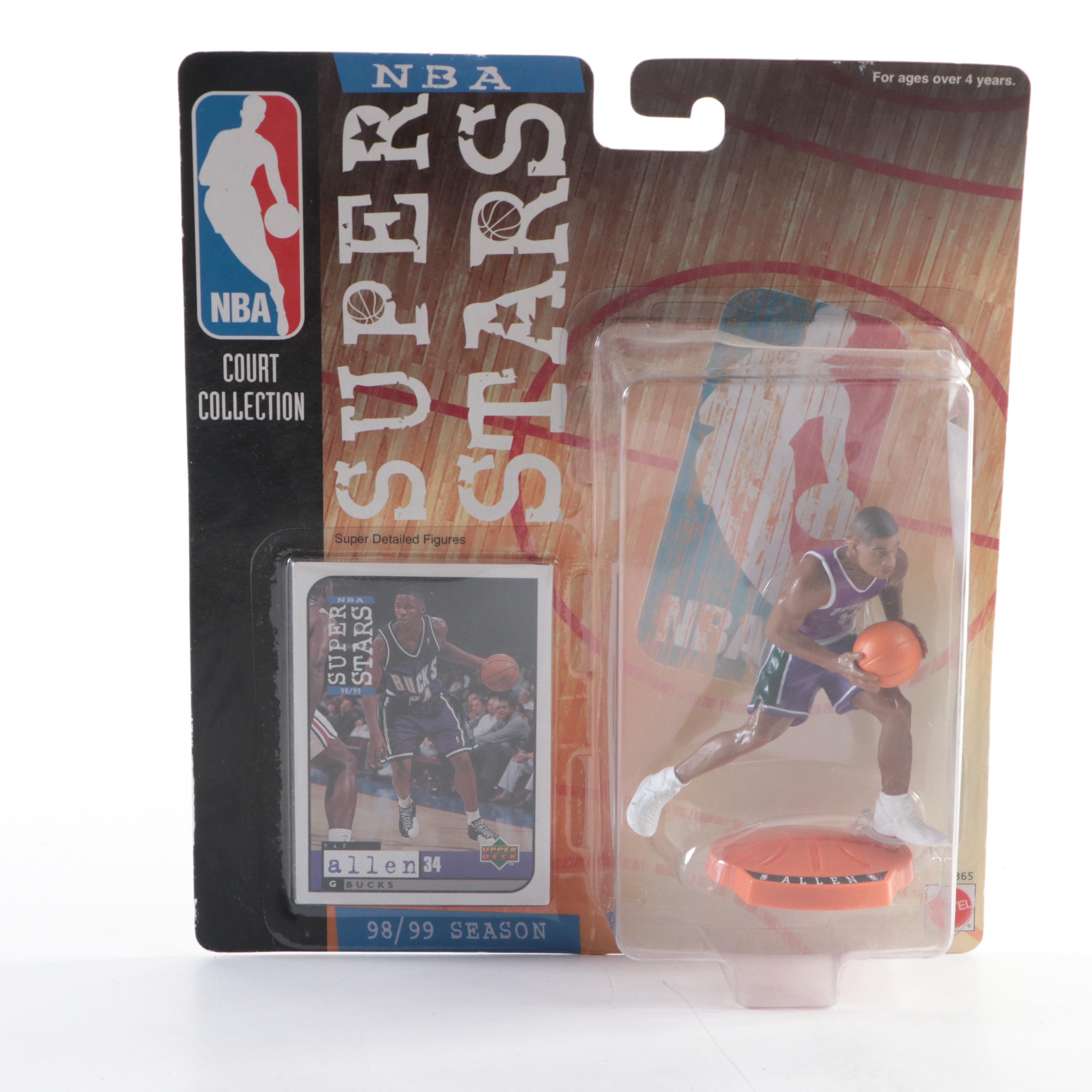 Sealed NBA Super Stars Court Collection Action Figures with Grant Hill, and More