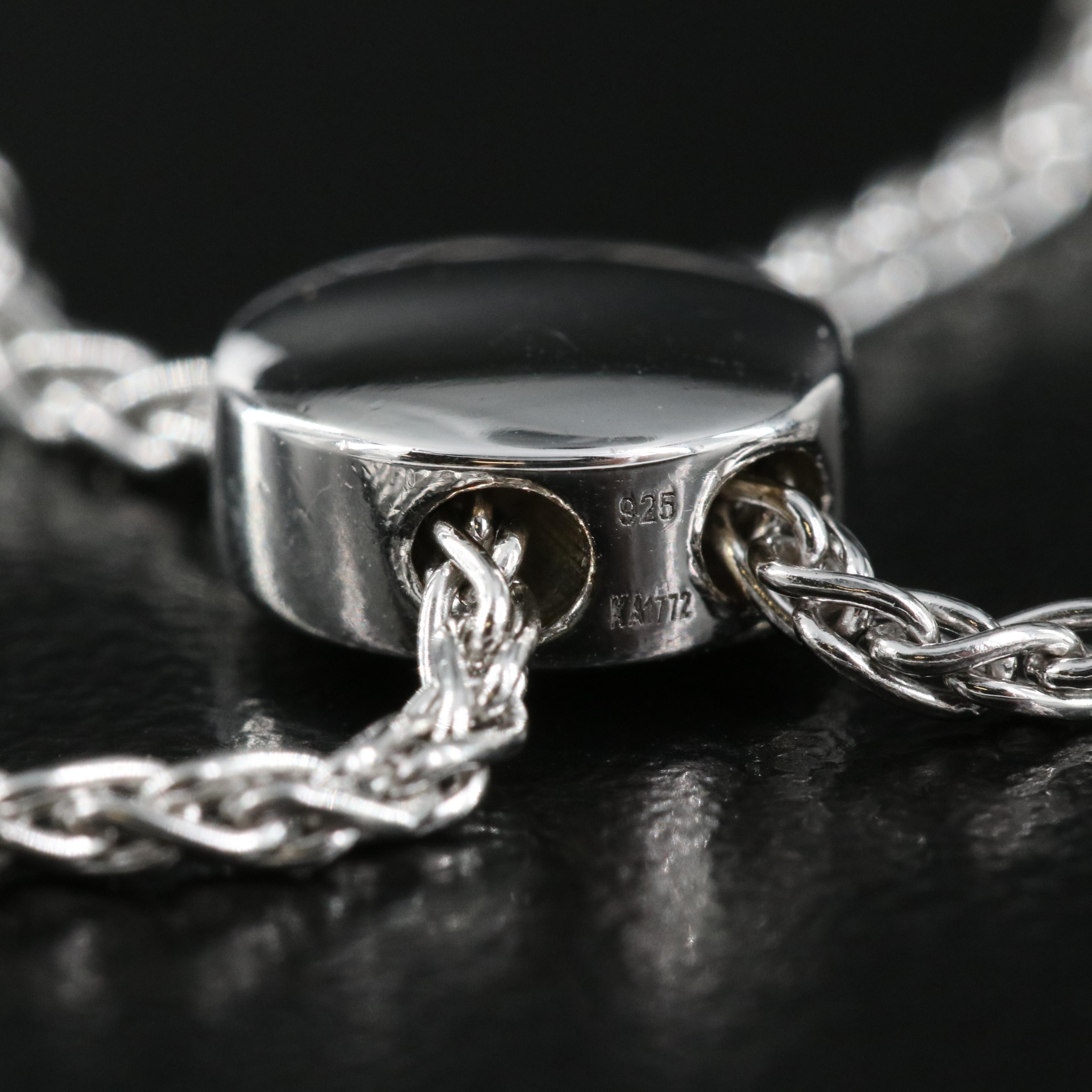 Sterling Sapphire and Topaz Bolo Bracelet