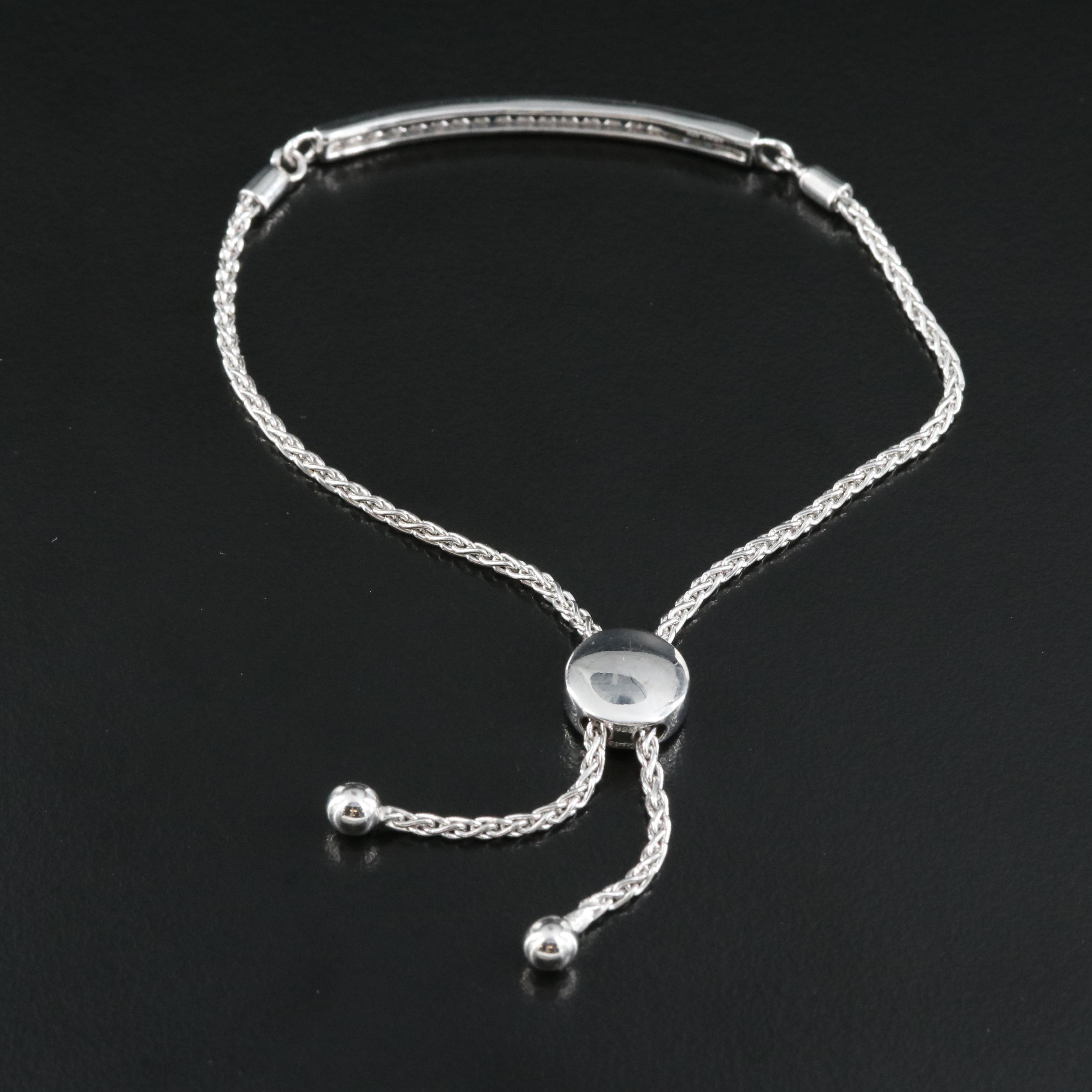 Sterling Topaz Bolo Bracelet