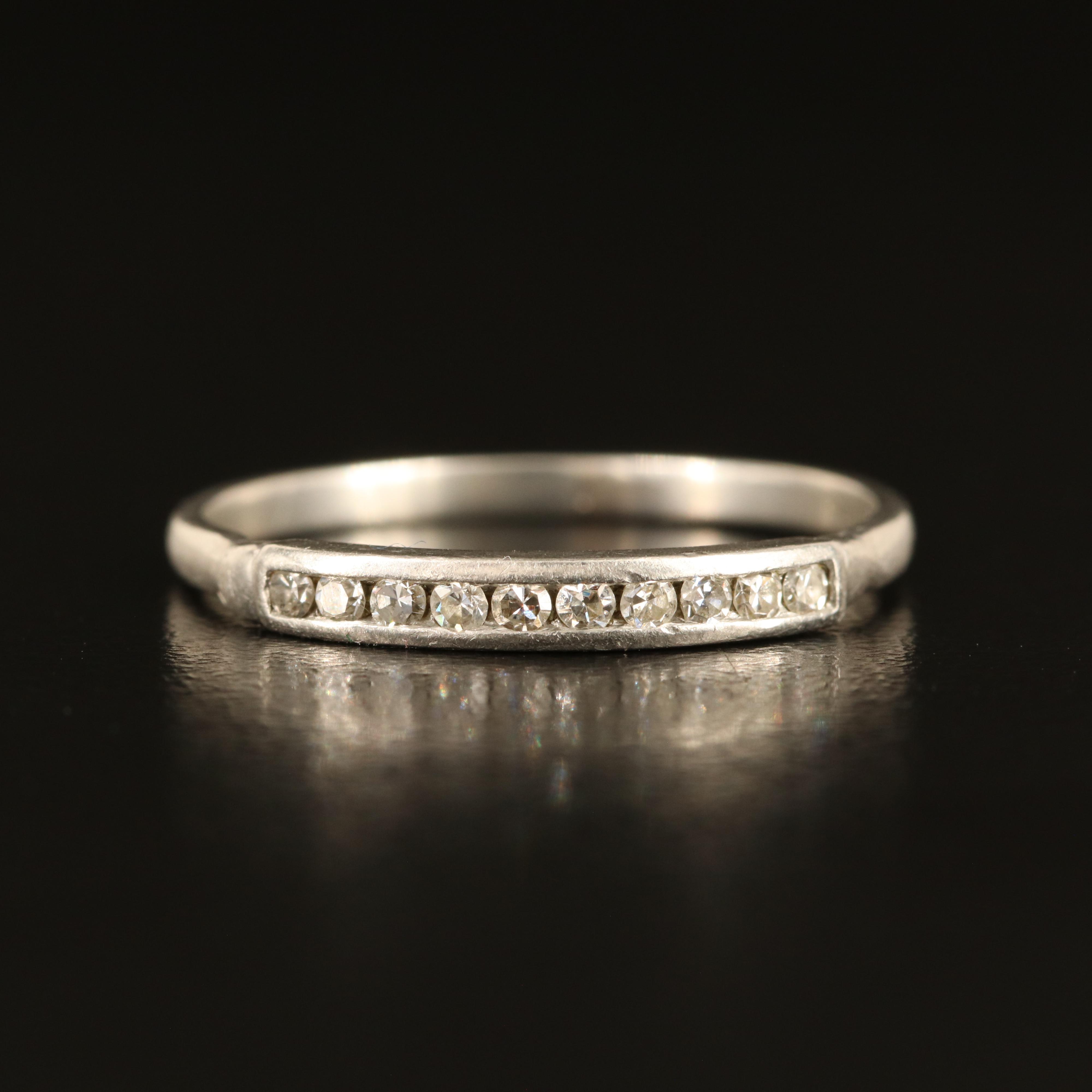 Platinum 0.15 CTW Diamond Band