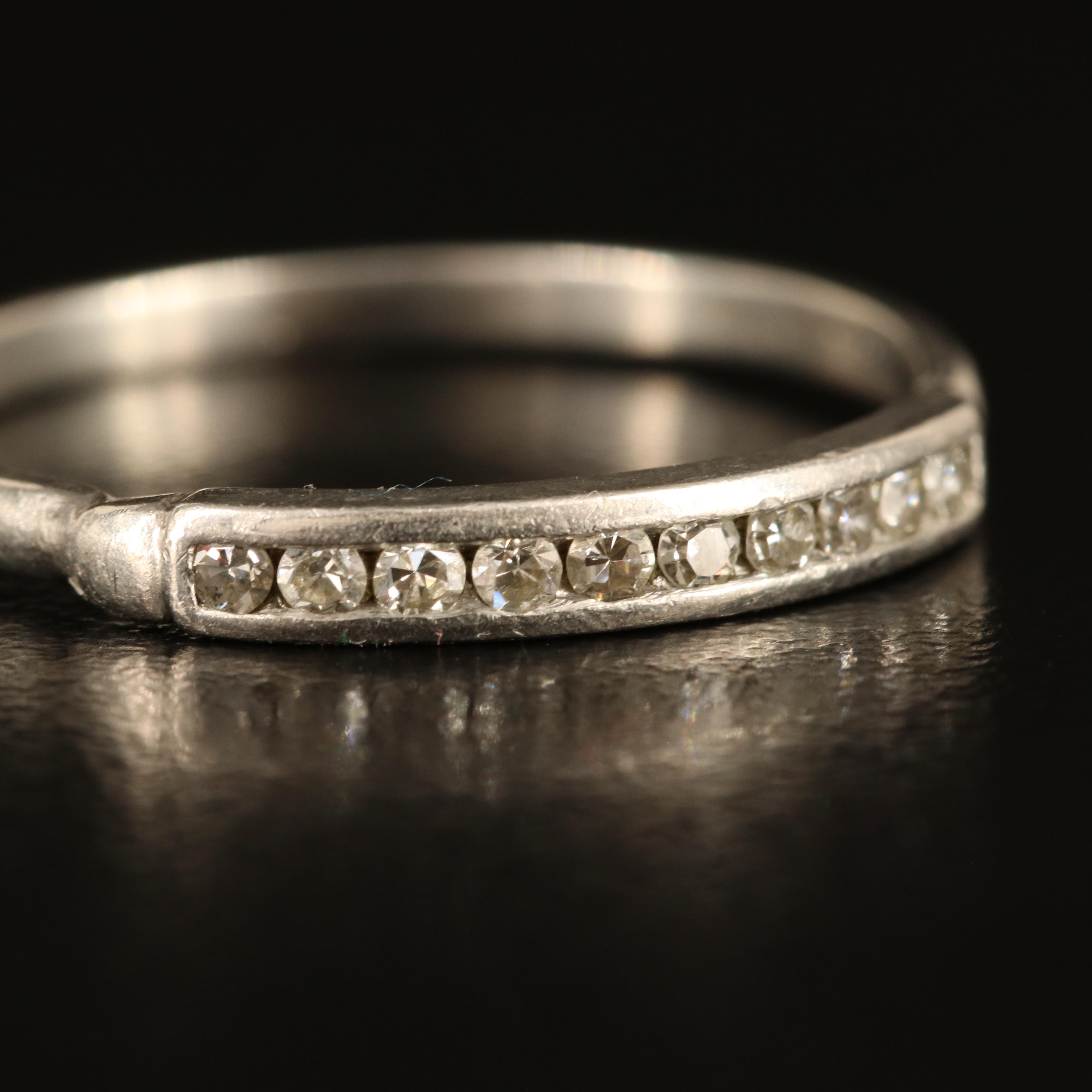 Platinum 0.15 CTW Diamond Band