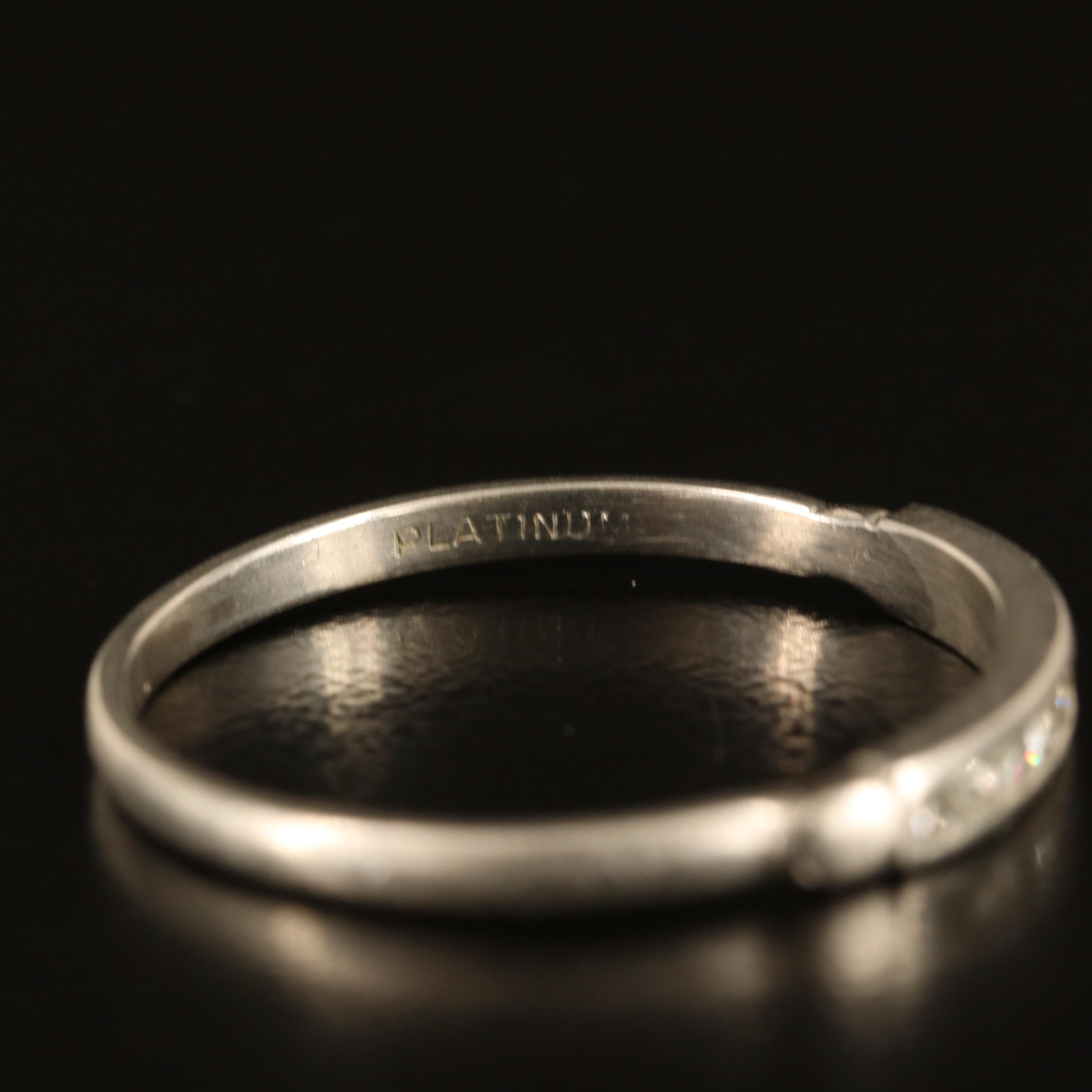 Platinum 0.15 CTW Diamond Band