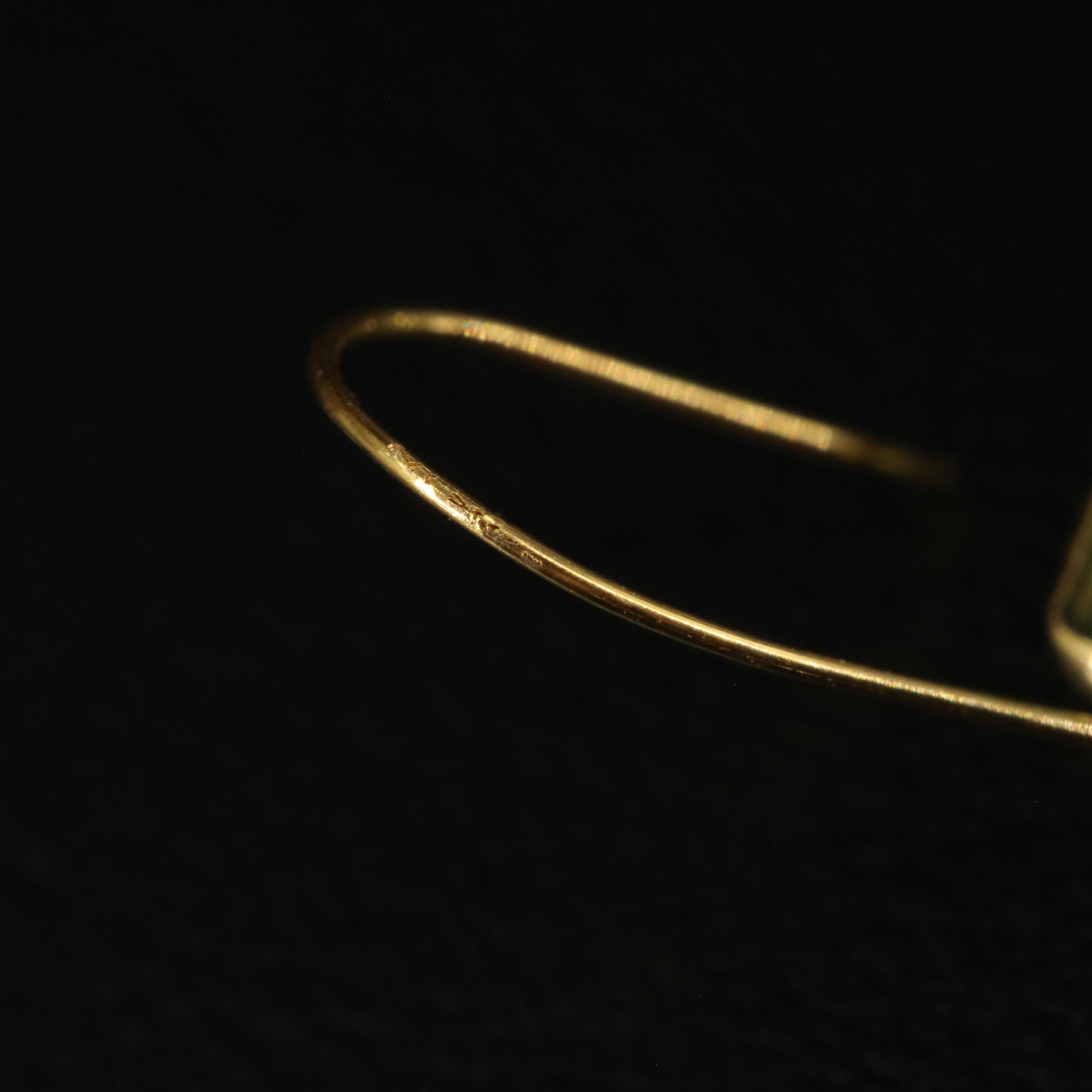 14K Peridot Drop Earrings