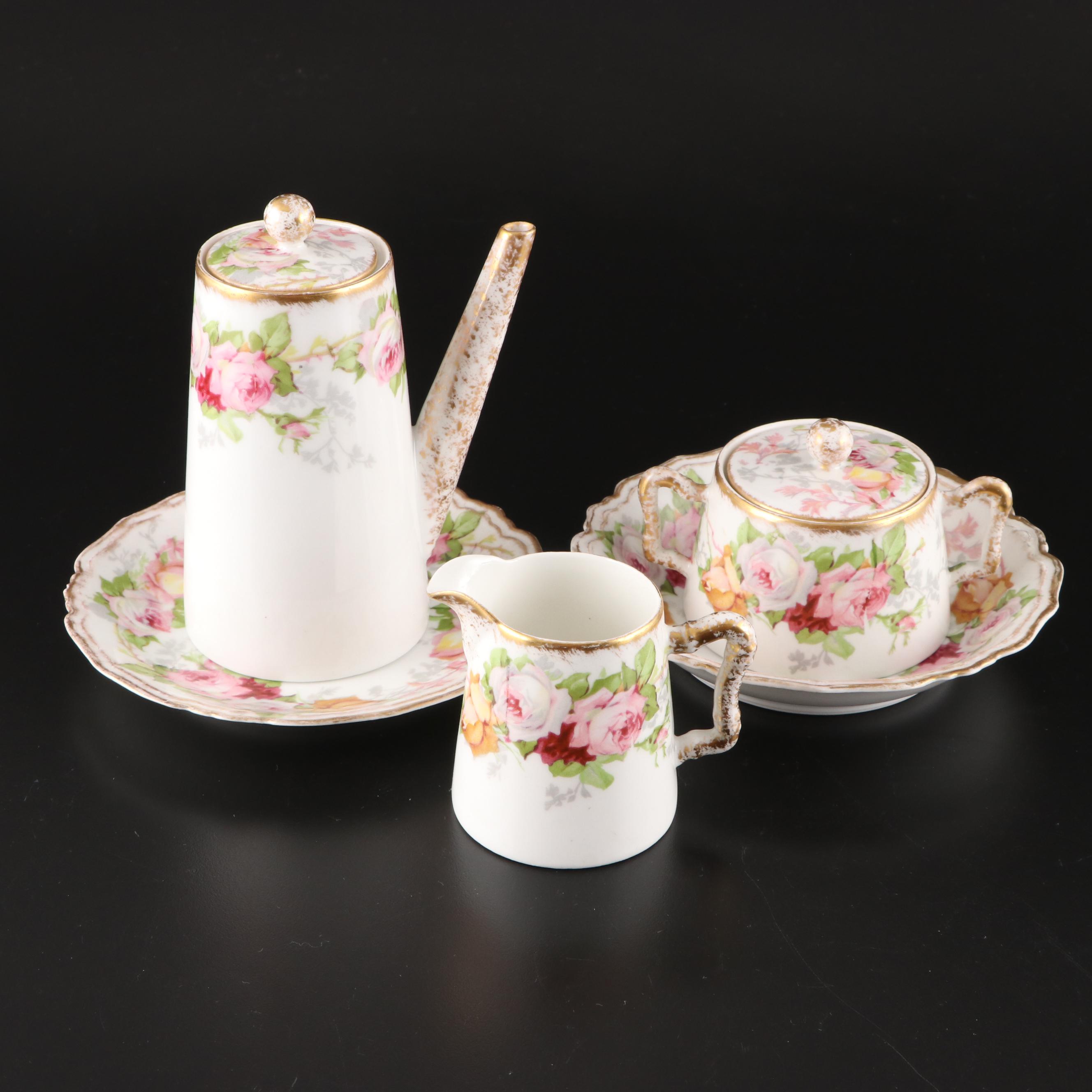 Blakeman & Henderson Limoges Coffee Set with Other Porcelain Tableware
