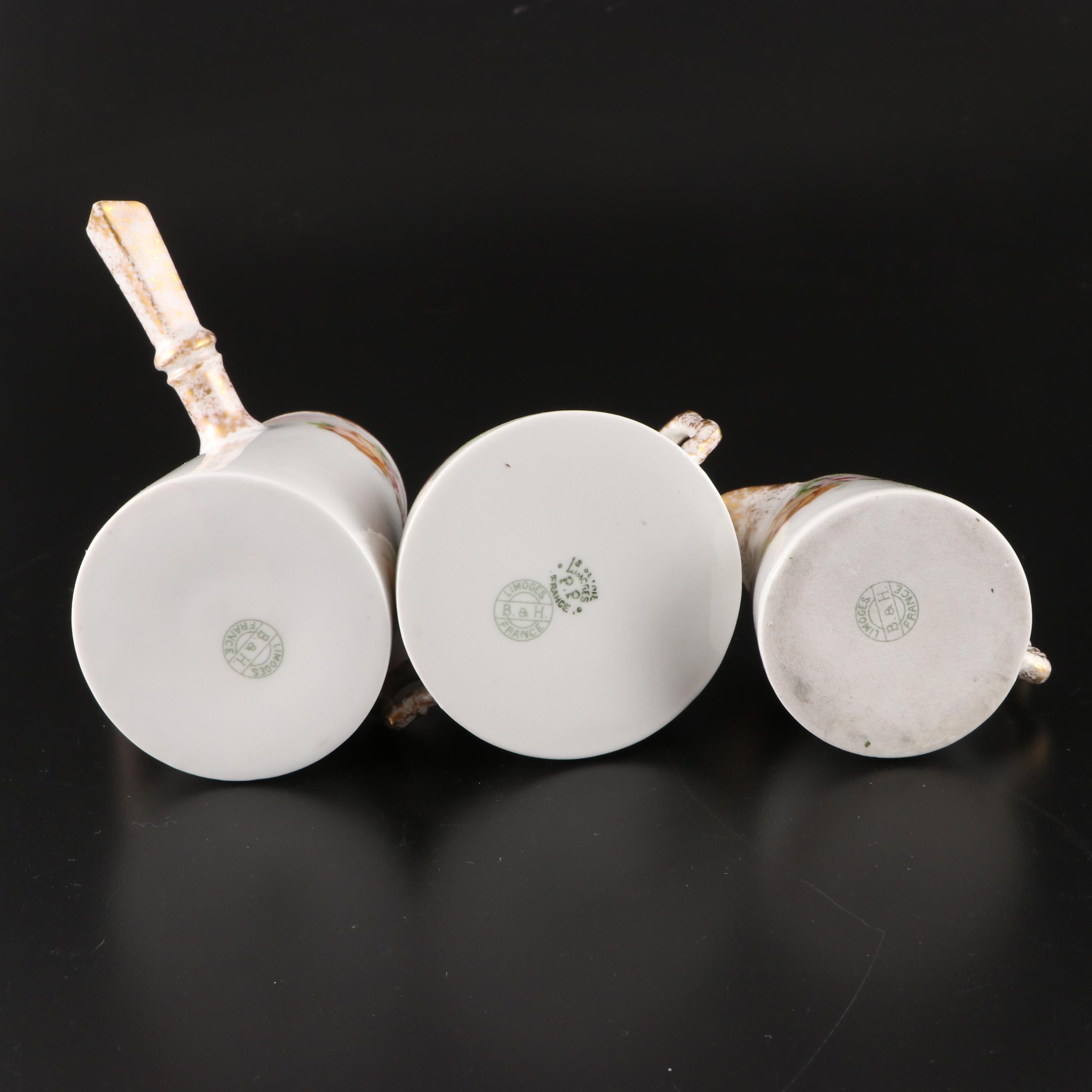 Blakeman & Henderson Limoges Coffee Set with Other Porcelain Tableware