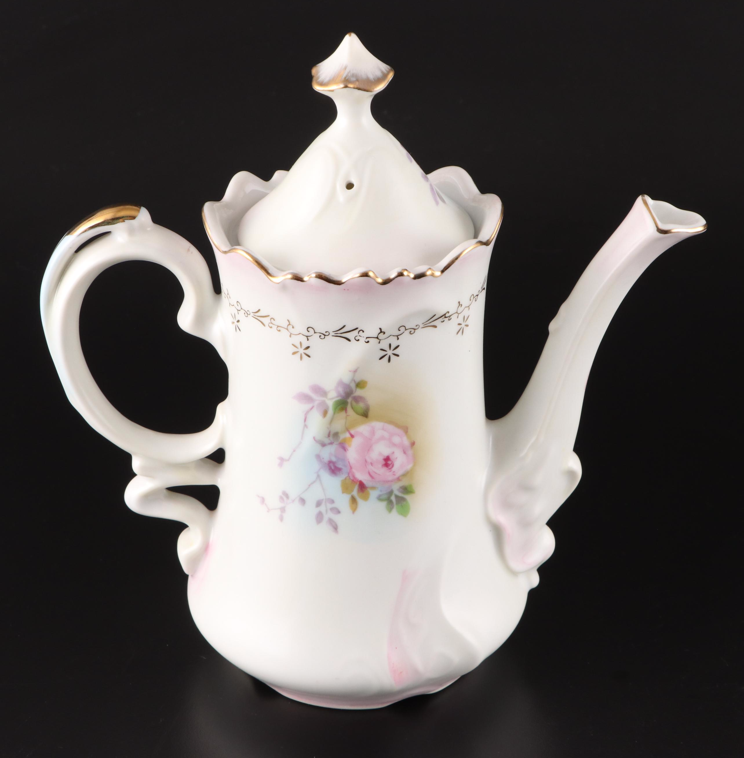 Blakeman & Henderson Limoges Coffee Set with Other Porcelain Tableware