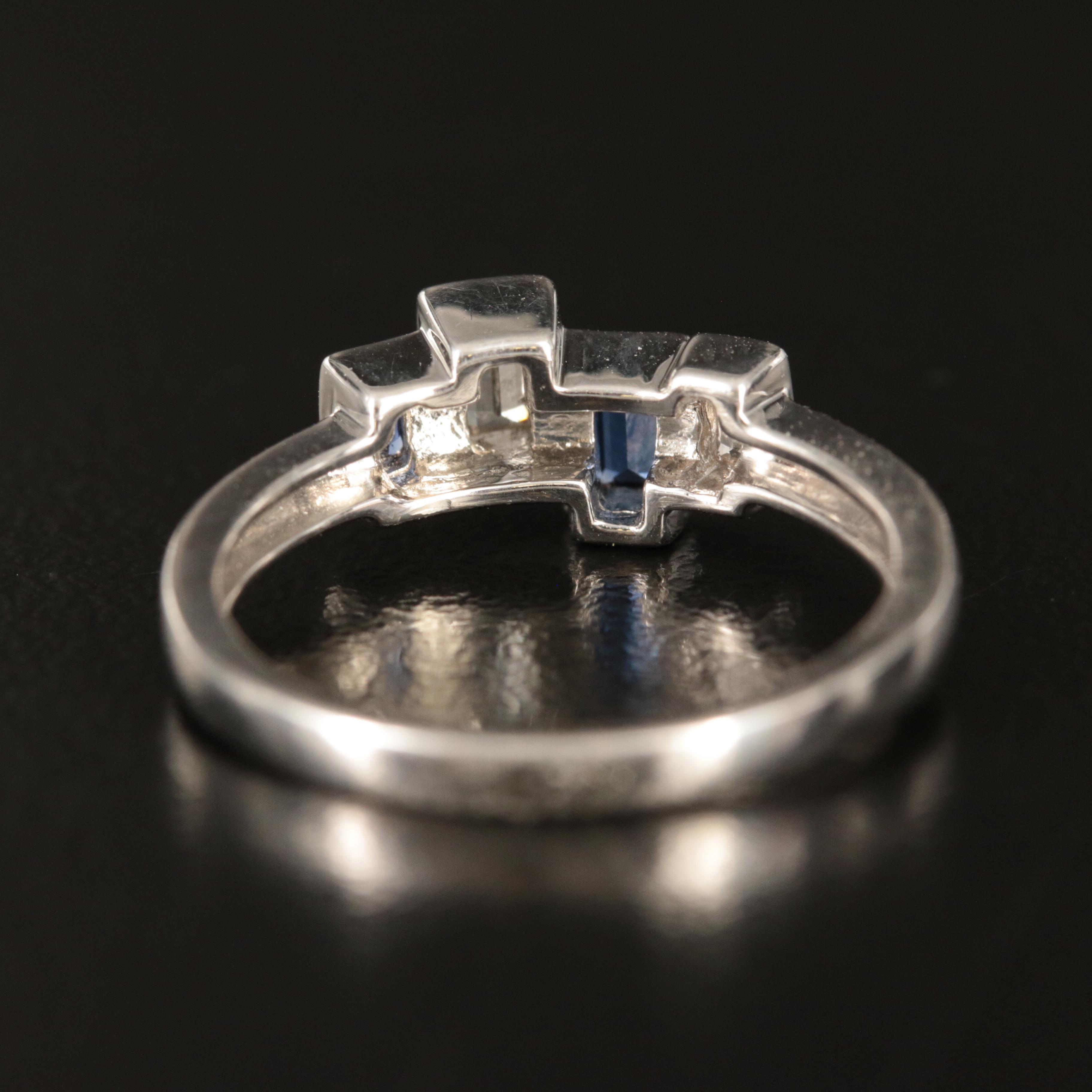 Sterling Sapphire Ring