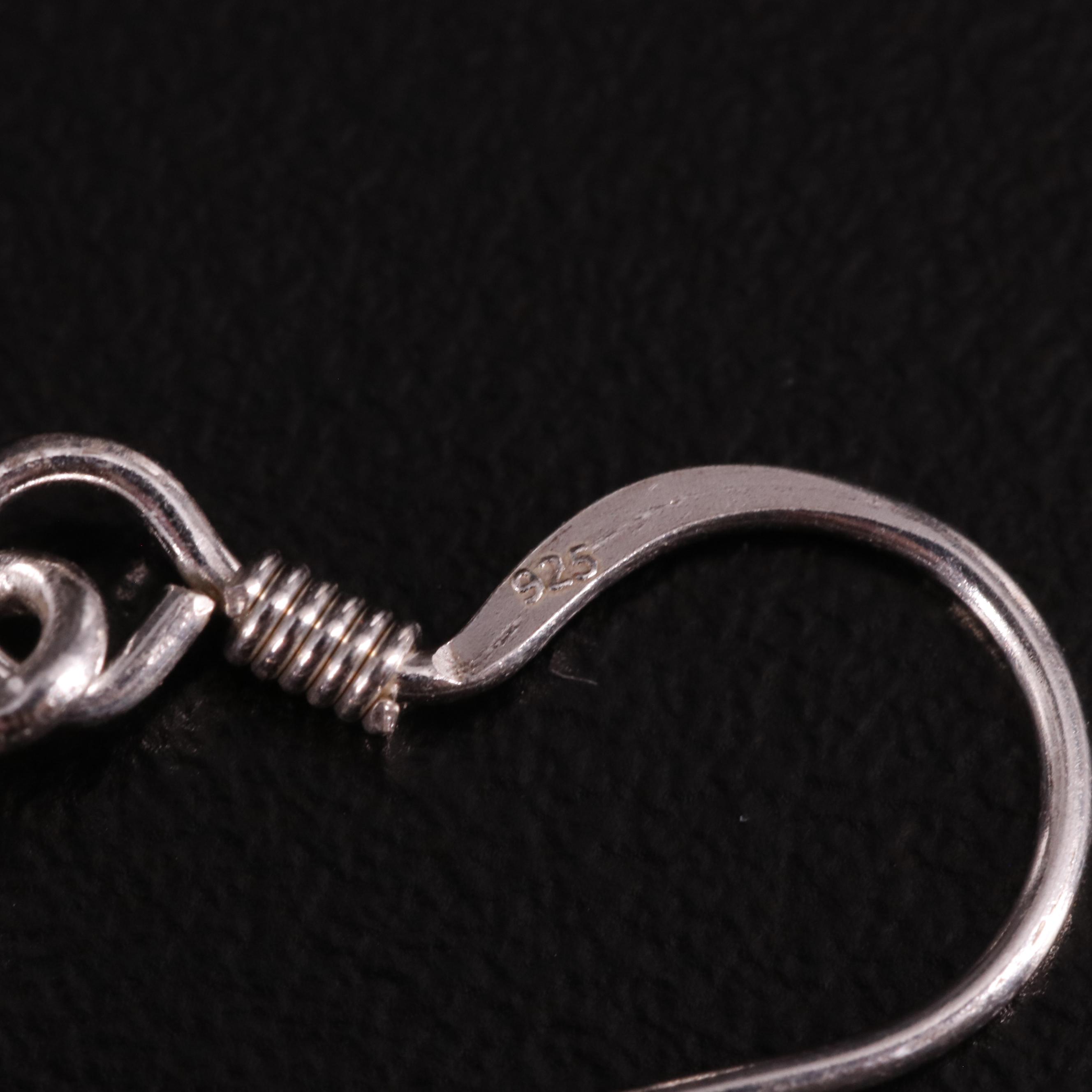 Sterling Amethyst Drop Earrings