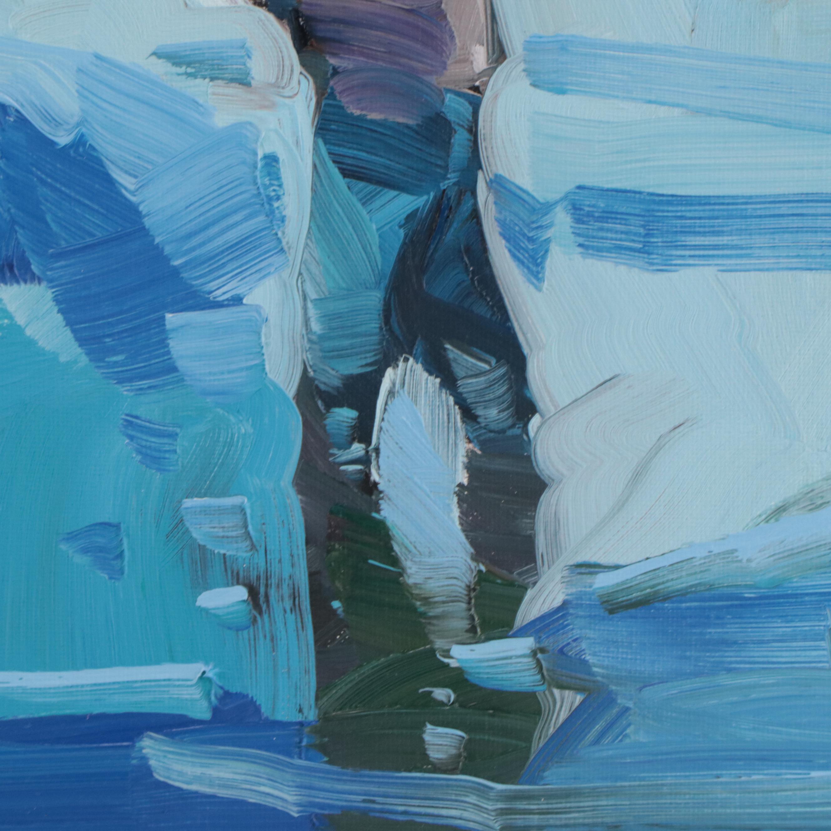 Jose Trujillo Oil Painting "Fly Fishing," 2022