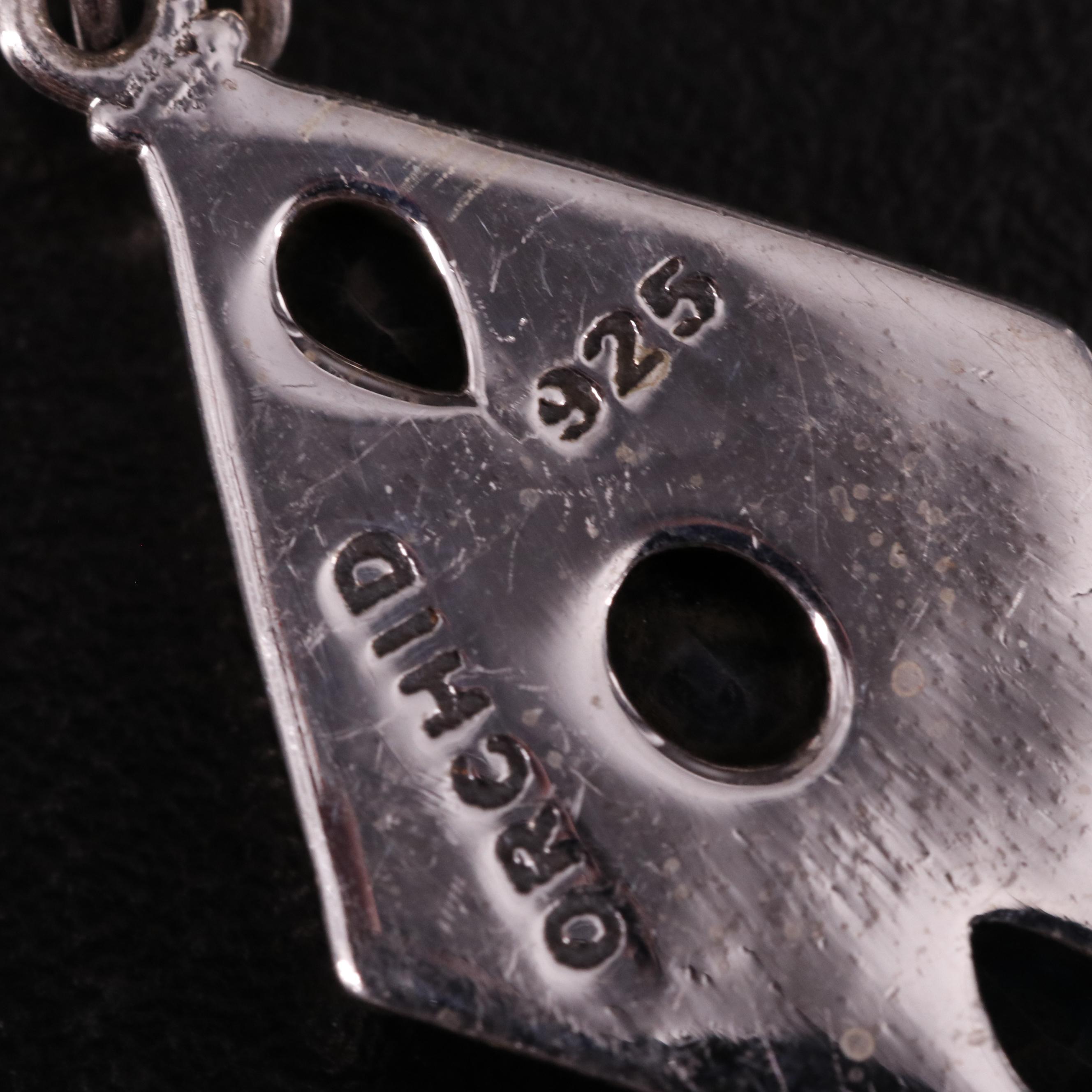 Sterling Sapphire Drop Earrings