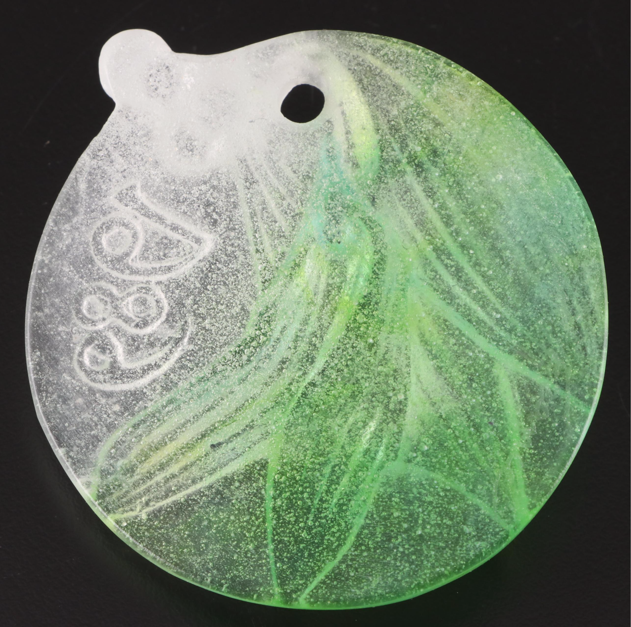 Daum French Crystal Annual Christmas Ornament, 1989