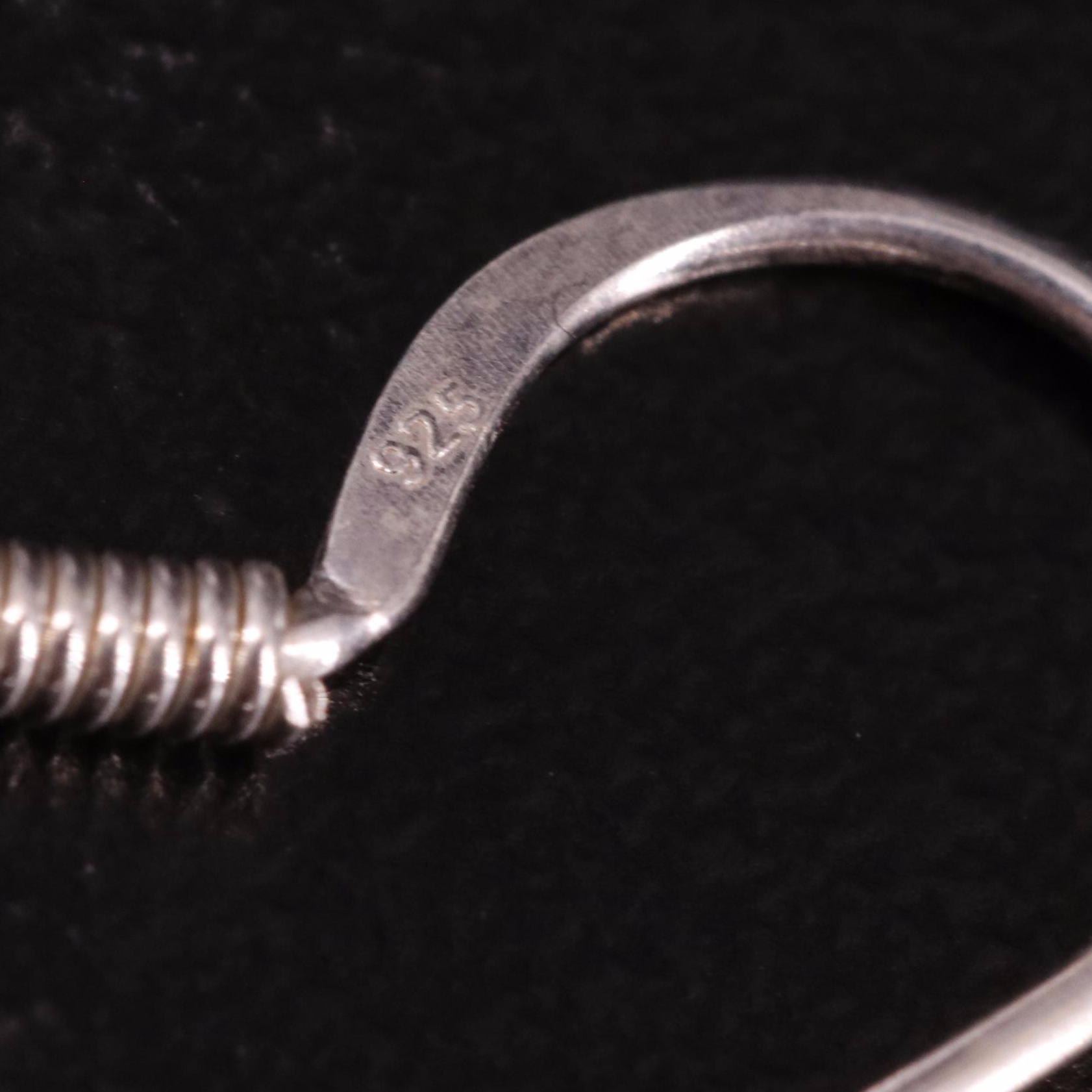 Sterling Amethyst Drop Earrings