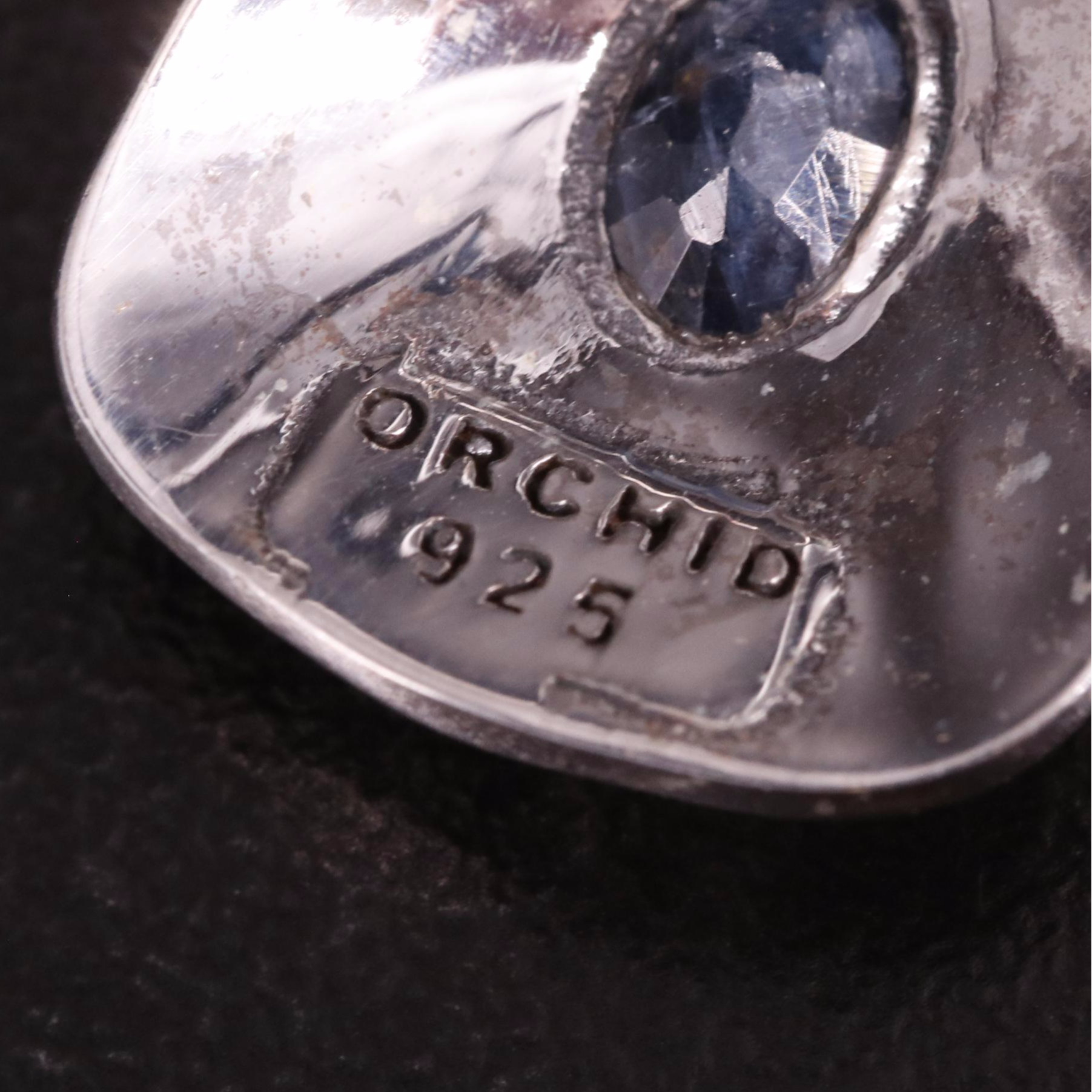 Bali Style Sterling and Sapphire Drop Earrings