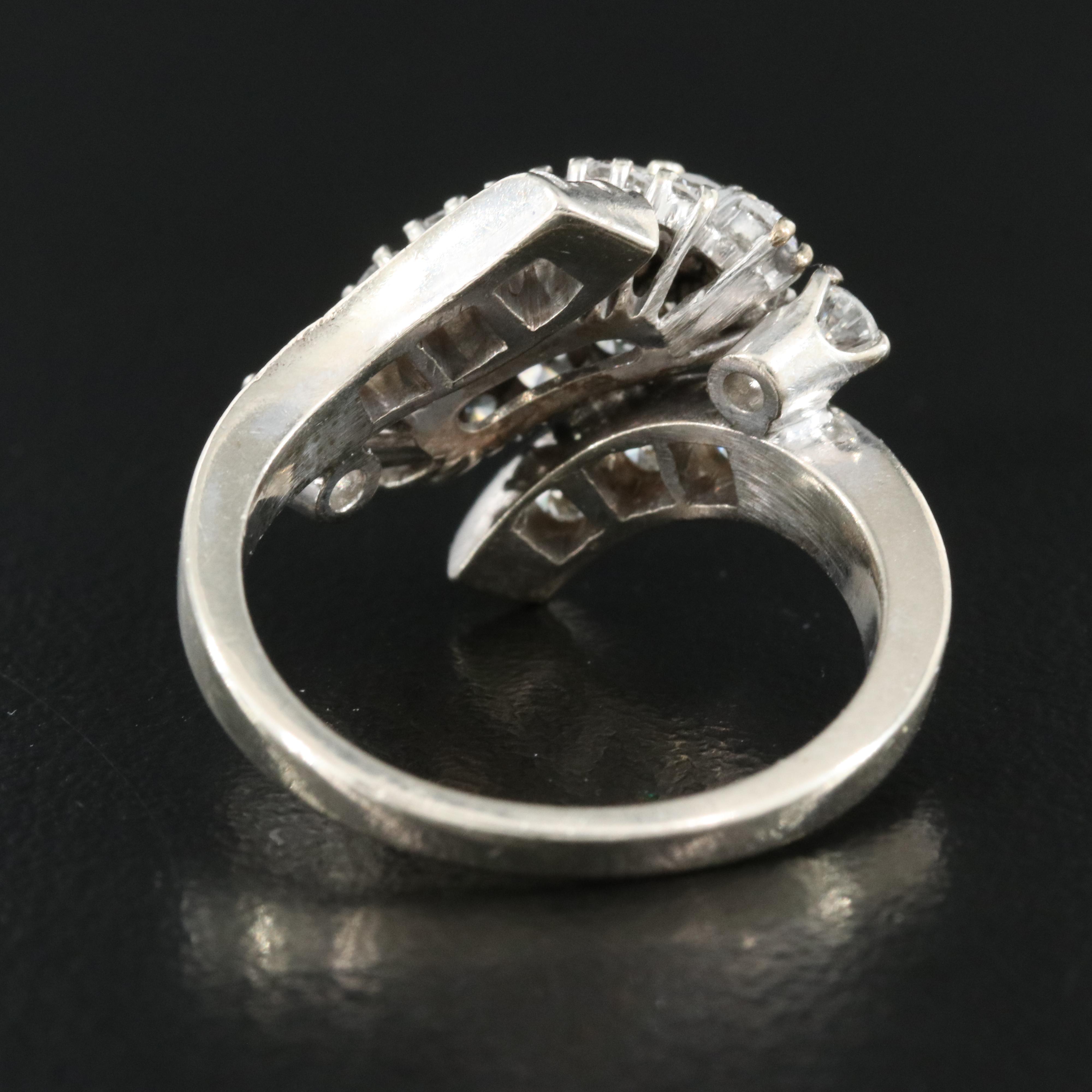 14K 1.50 CTW Diamond Cluster Ring