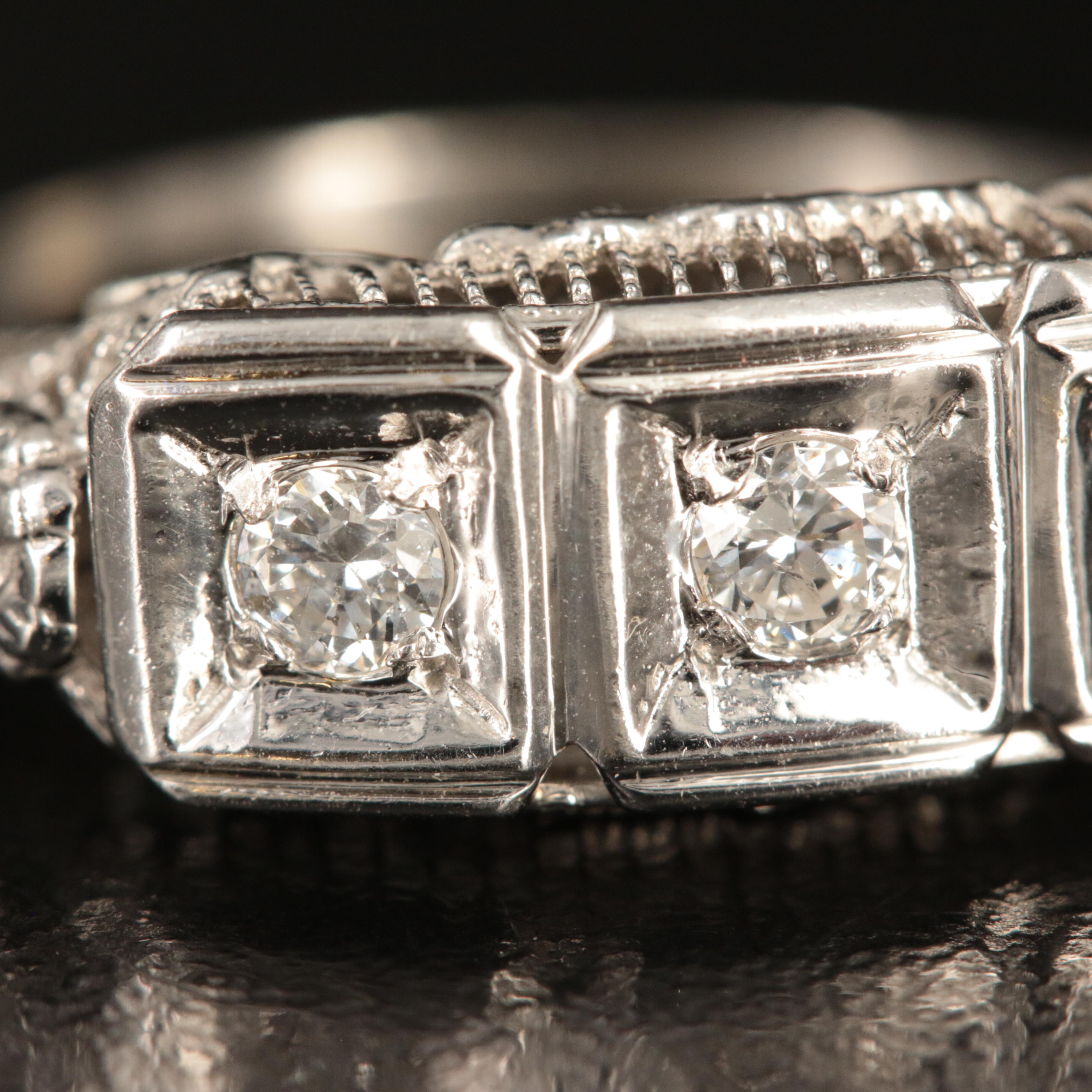 Vintage 14K 0.28 CTW Diamond Ring