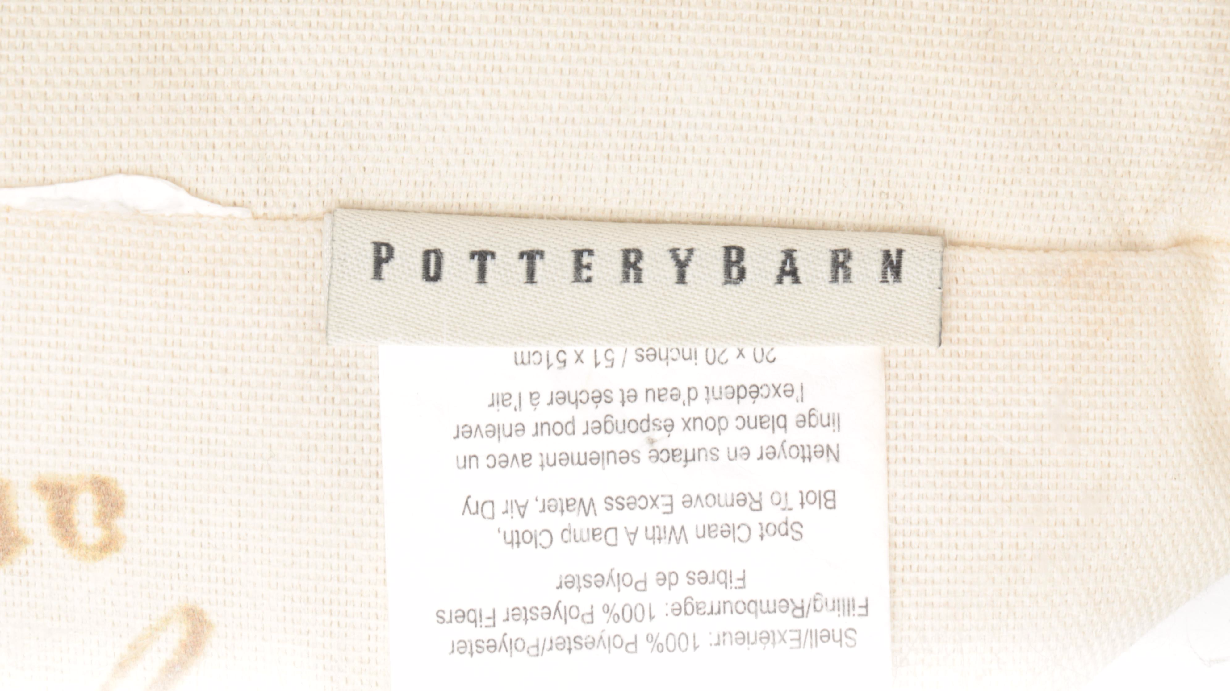 Pottery Barn Indoor/Outdoor Palm Tree Themed Pillows