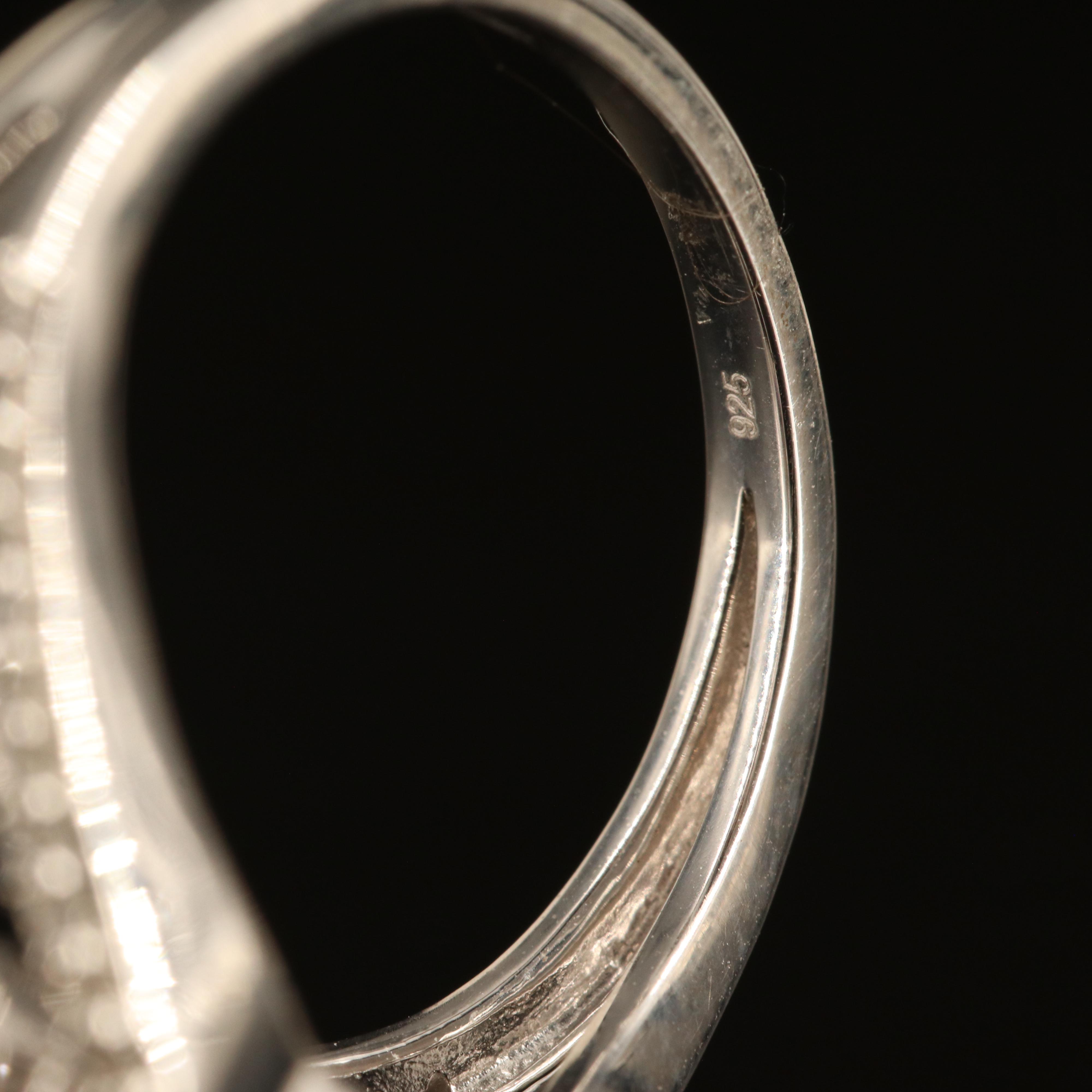 Sterling Amethyst and White Sapphire Ring