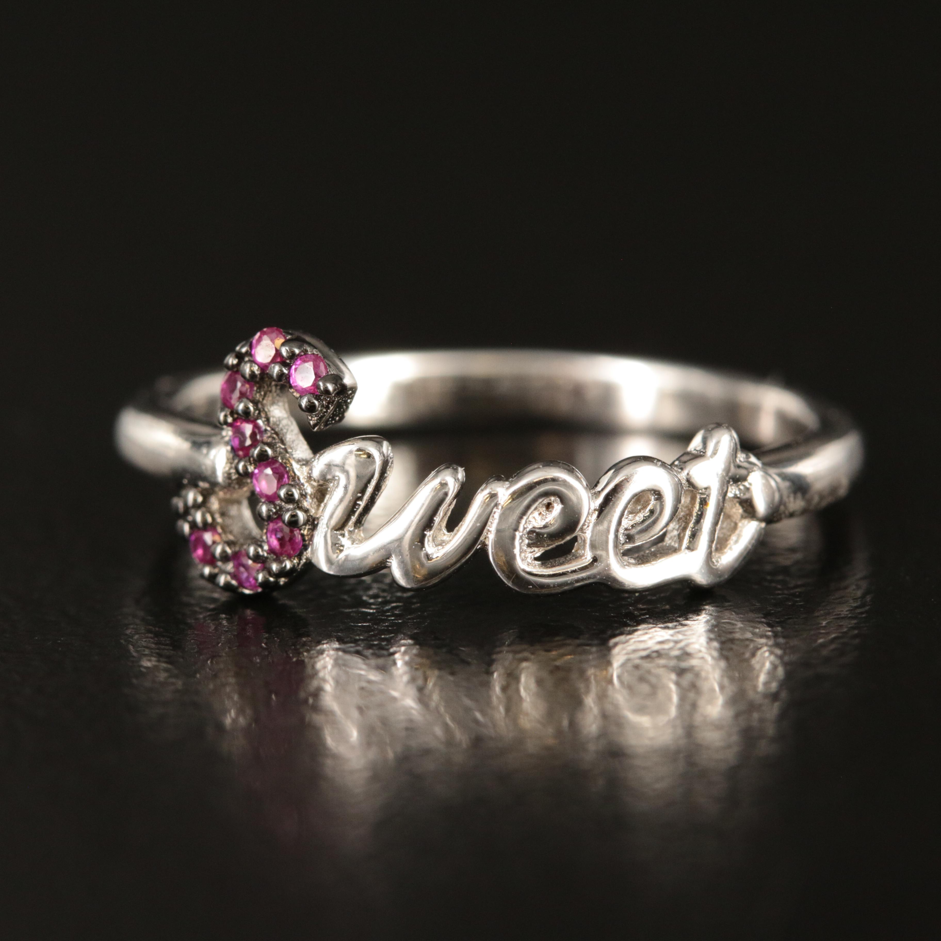Sterling Ruby "Sweet" Ring