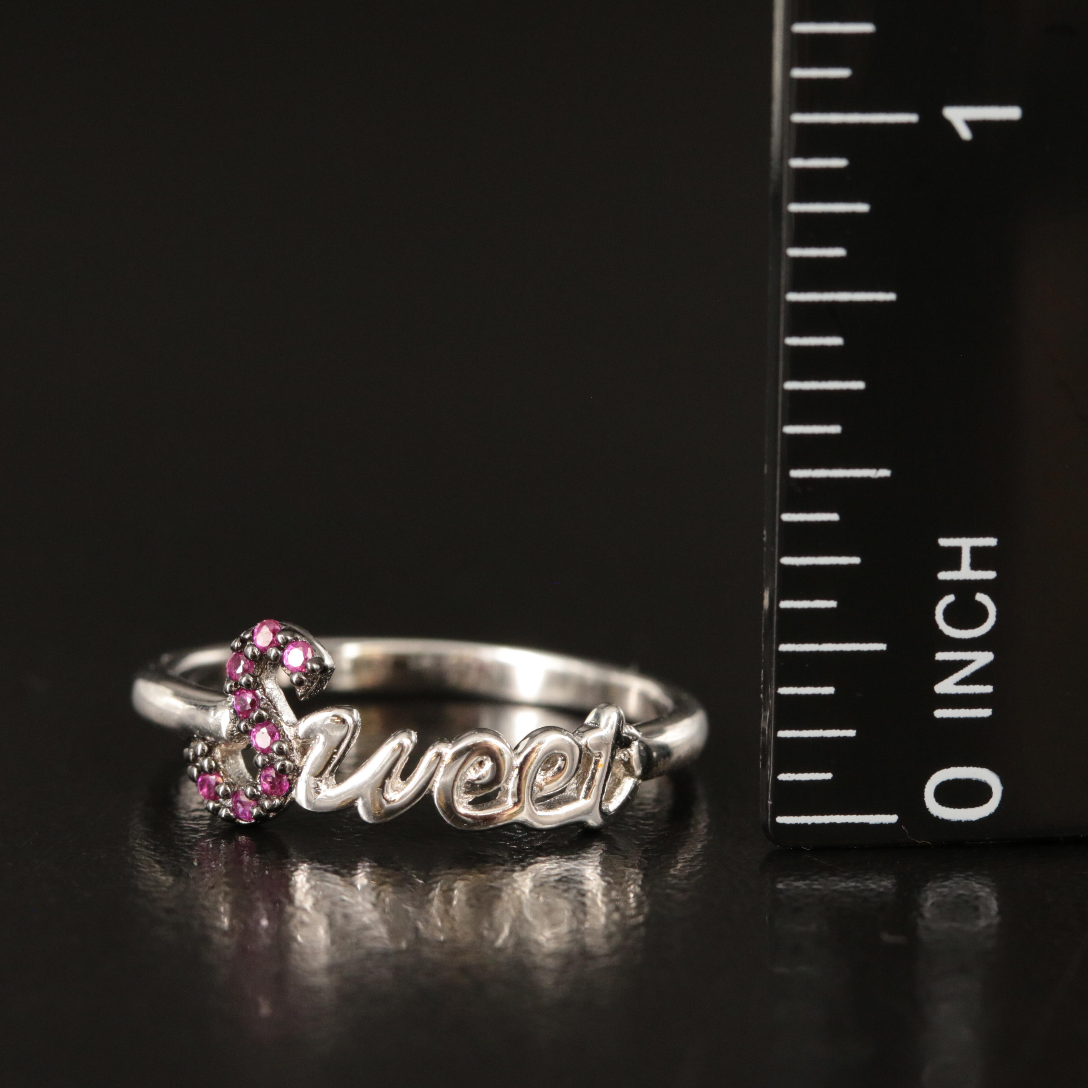 Sterling Ruby "Sweet" Ring