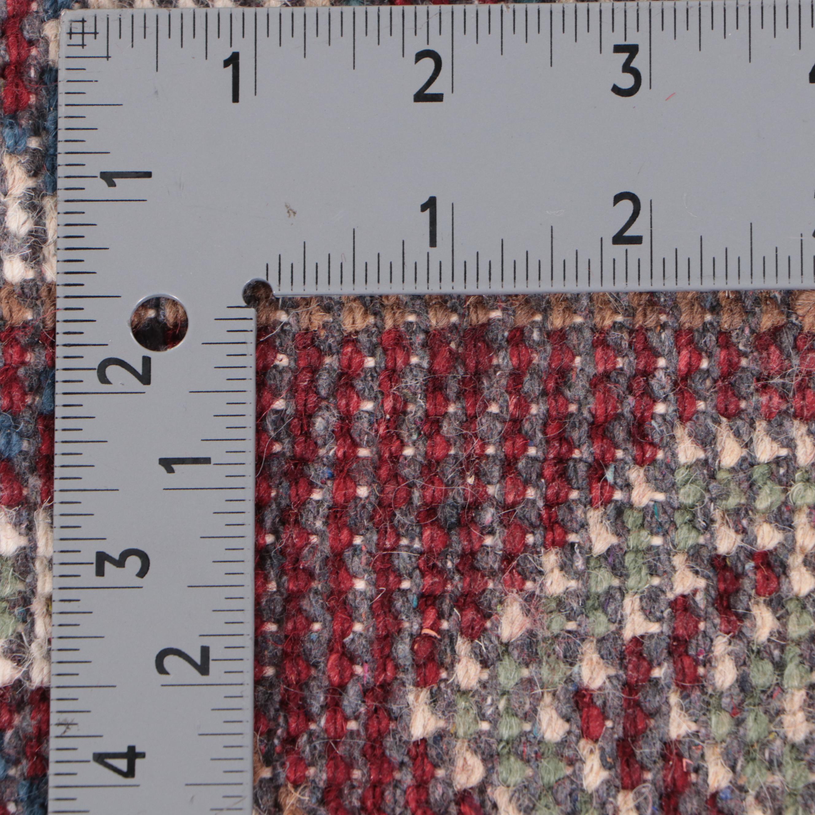 2' x 4'4 Hand-Knotted Indo-Persian Serapi Accent Rug