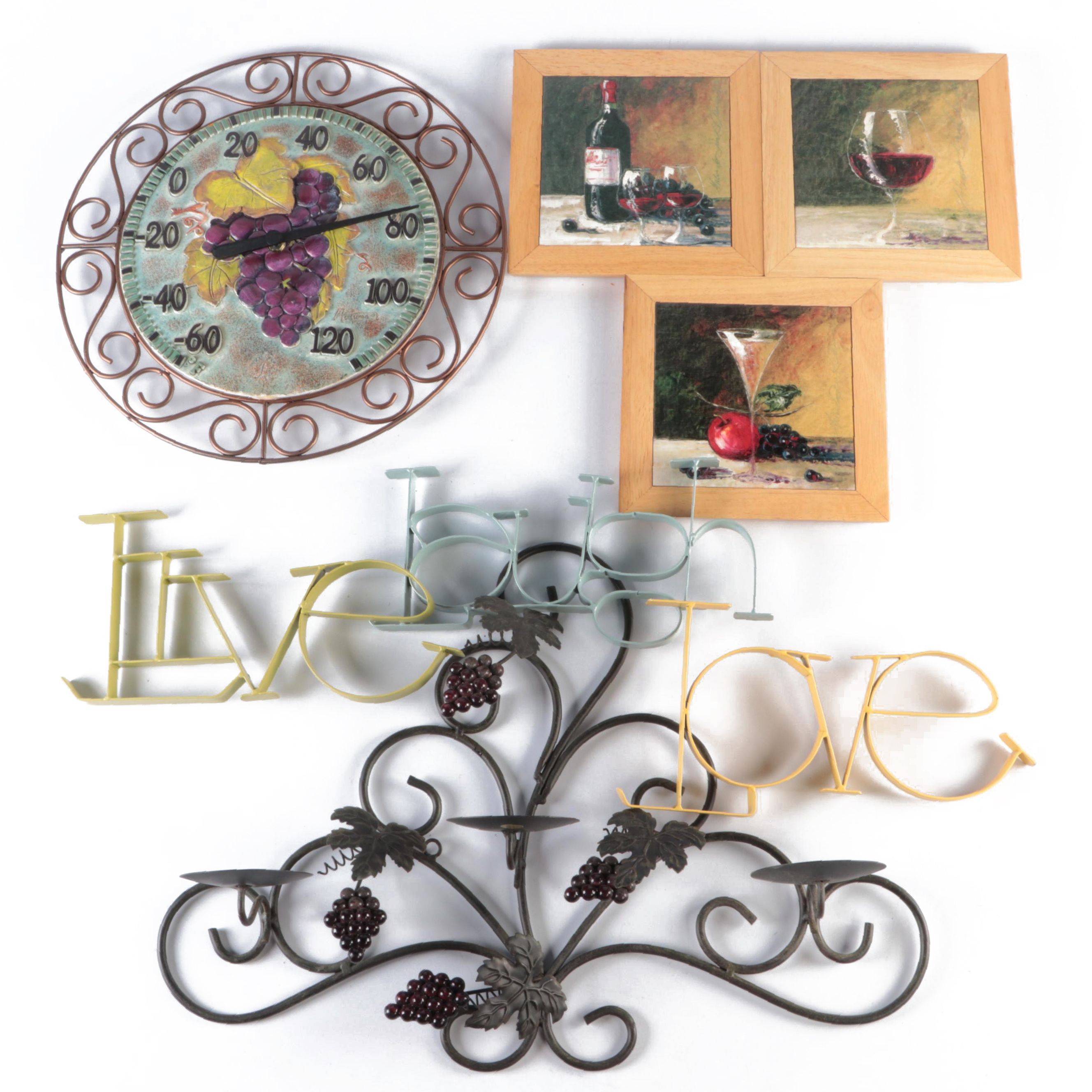 Ceramic Thermometer and Other Wall Hanging Decor