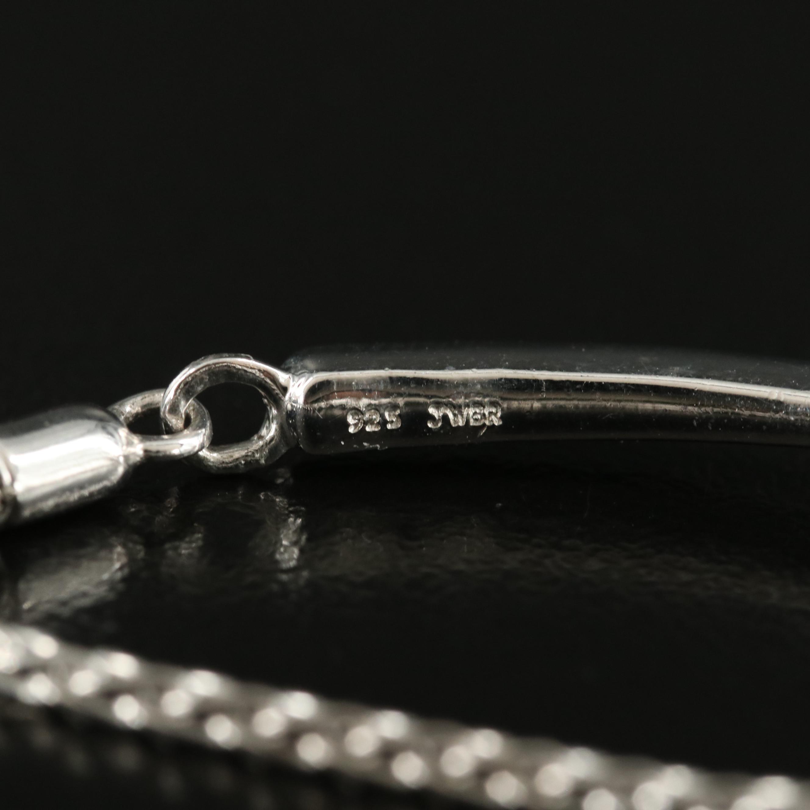 Sterling Amethyst and Topaz Bolo Bracelet