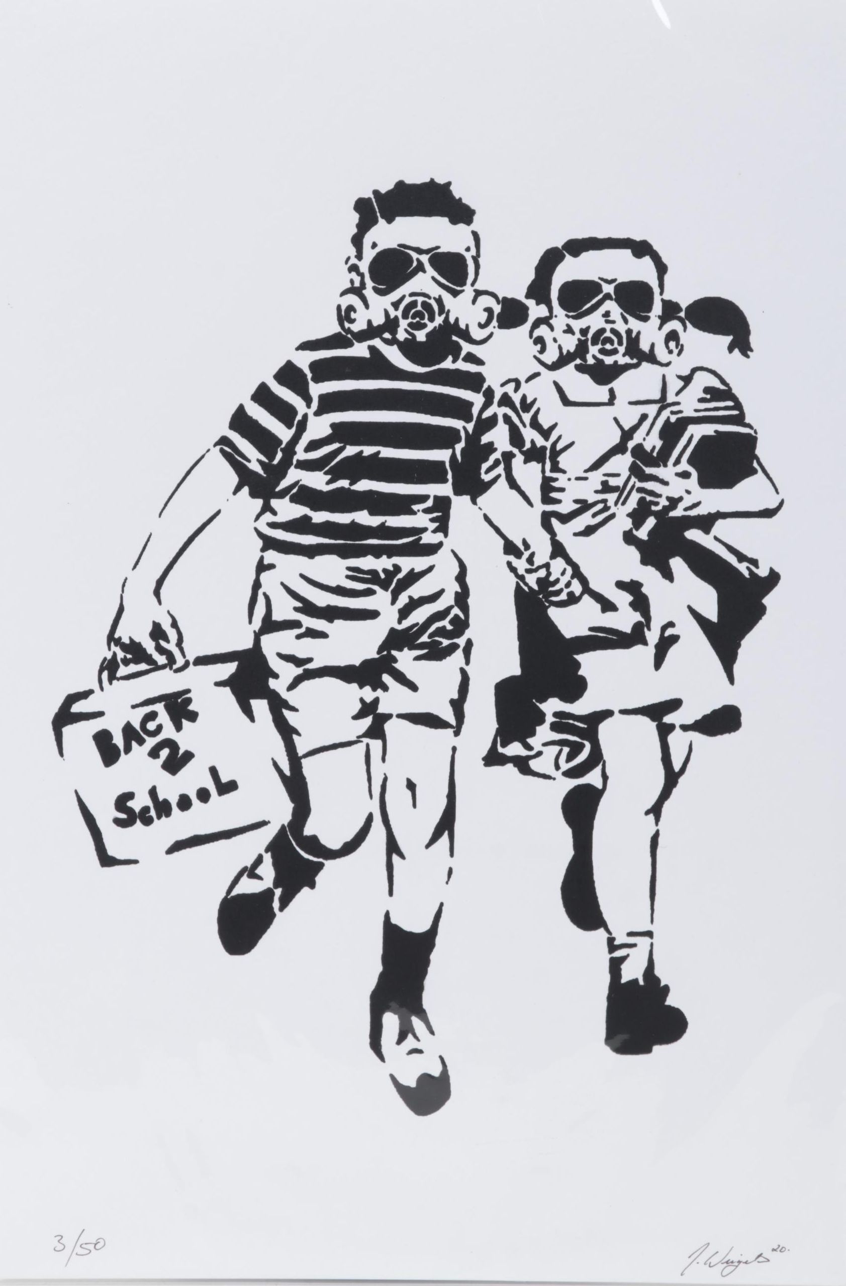 Limited Edition Print After Bansky's "Jack and Jill", 2020